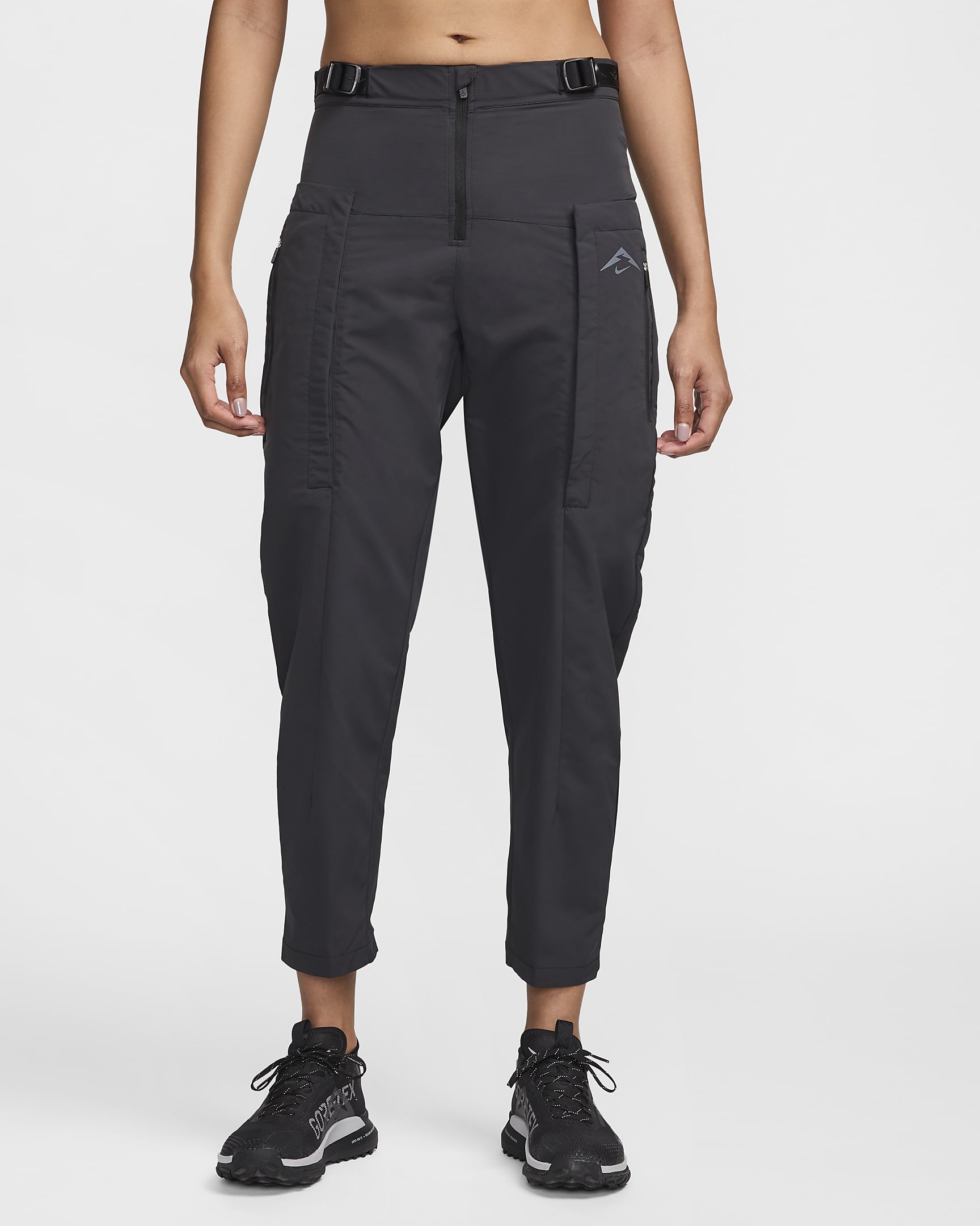 Nike Trail Women's Repel Mid-Rise Running Trousers - Black/Anthracite