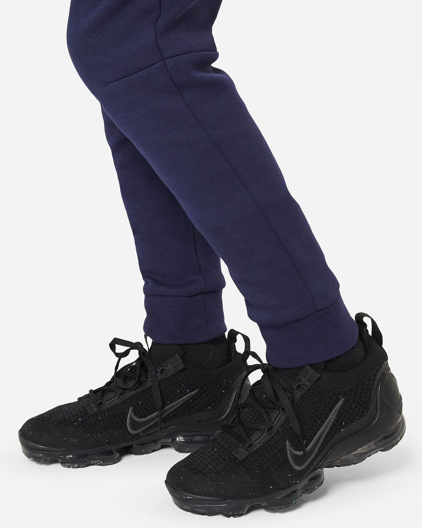 FFF Tech Fleece Older Kids' (Boys') Nike Football Pants - Blackened Blue/Club Gold