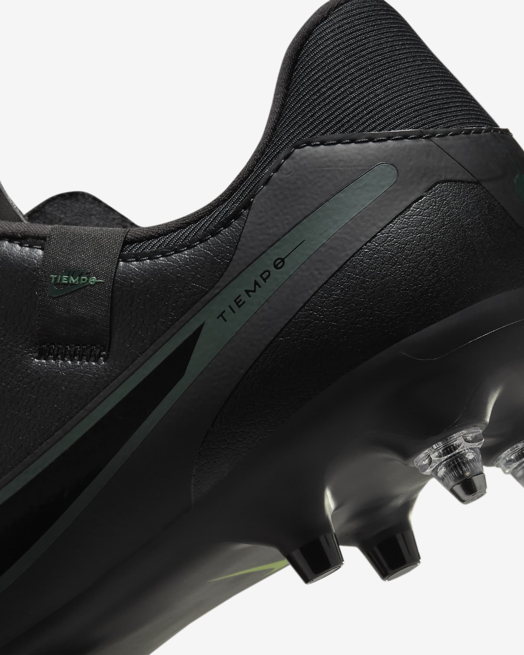 Nike Tiempo Legend 10 Academy Low Top Fußballschuh für weichen Rasen - Schwarz/Deep Jungle/Schwarz