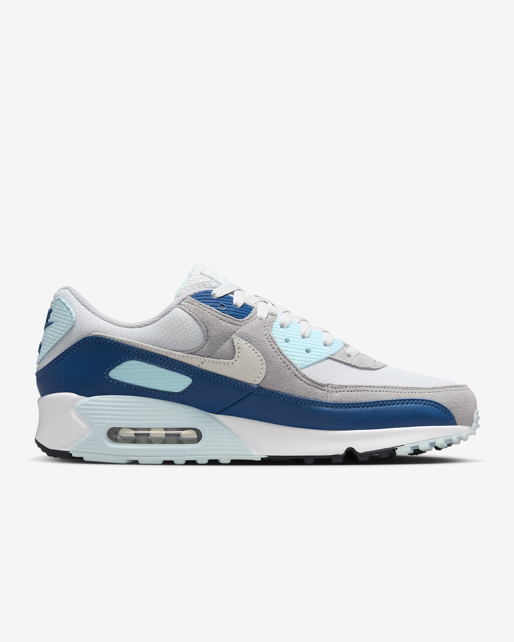 Nike Air Max 90 Men's Shoes - Pure Platinum/Glacier Blue/Court Blue/White