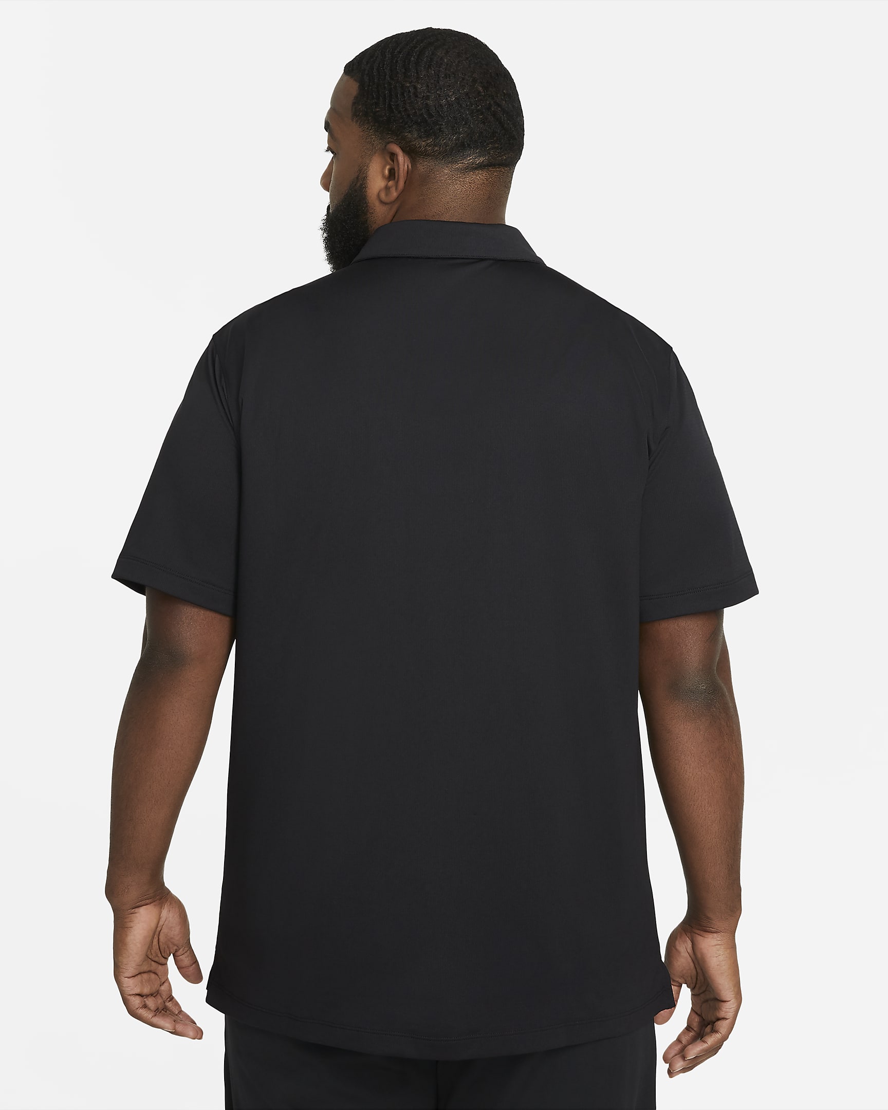 Nike Men's Football Polo - Black/Black/White