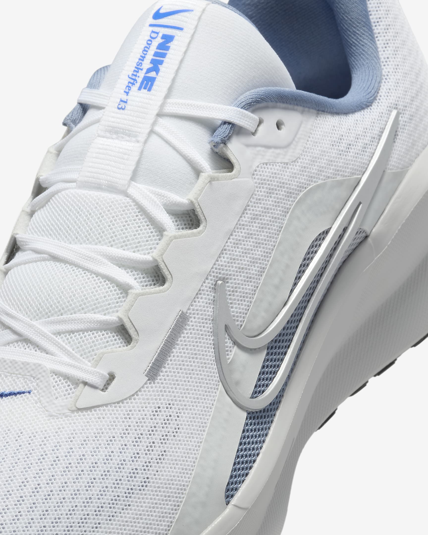 Tenis de correr en pavimento para hombre Nike Downshifter 13 - Blanco/Pizarra cenizo/Polvo fotón/Plata metalizado