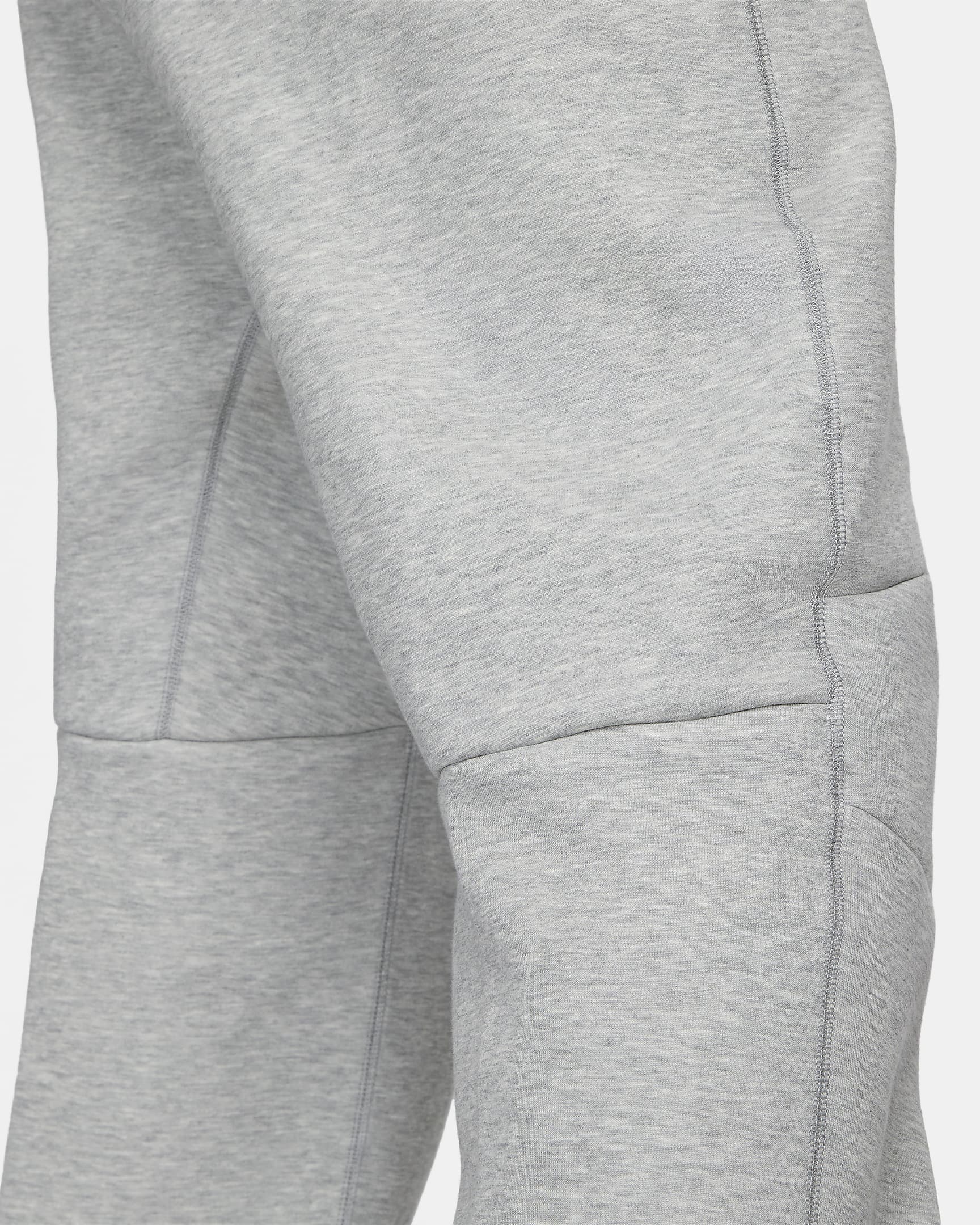 Nike Sportswear Tech Fleece Herren-Trainingshose mit offenem Saum - Dark Grey Heather/Schwarz