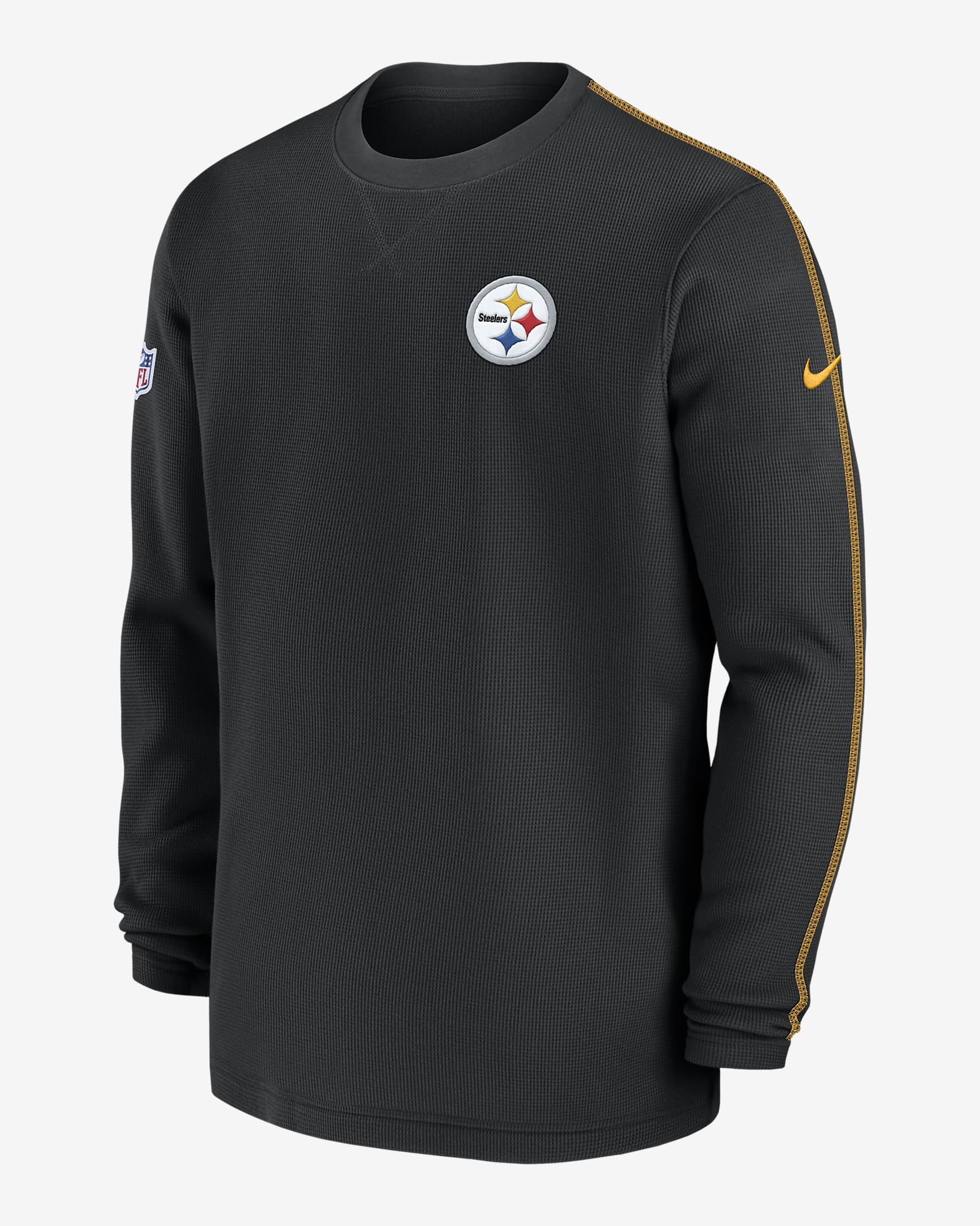 Pittsburgh Steelers Sideline Coach Men’s Nike NFL Long-Sleeve Top - Black