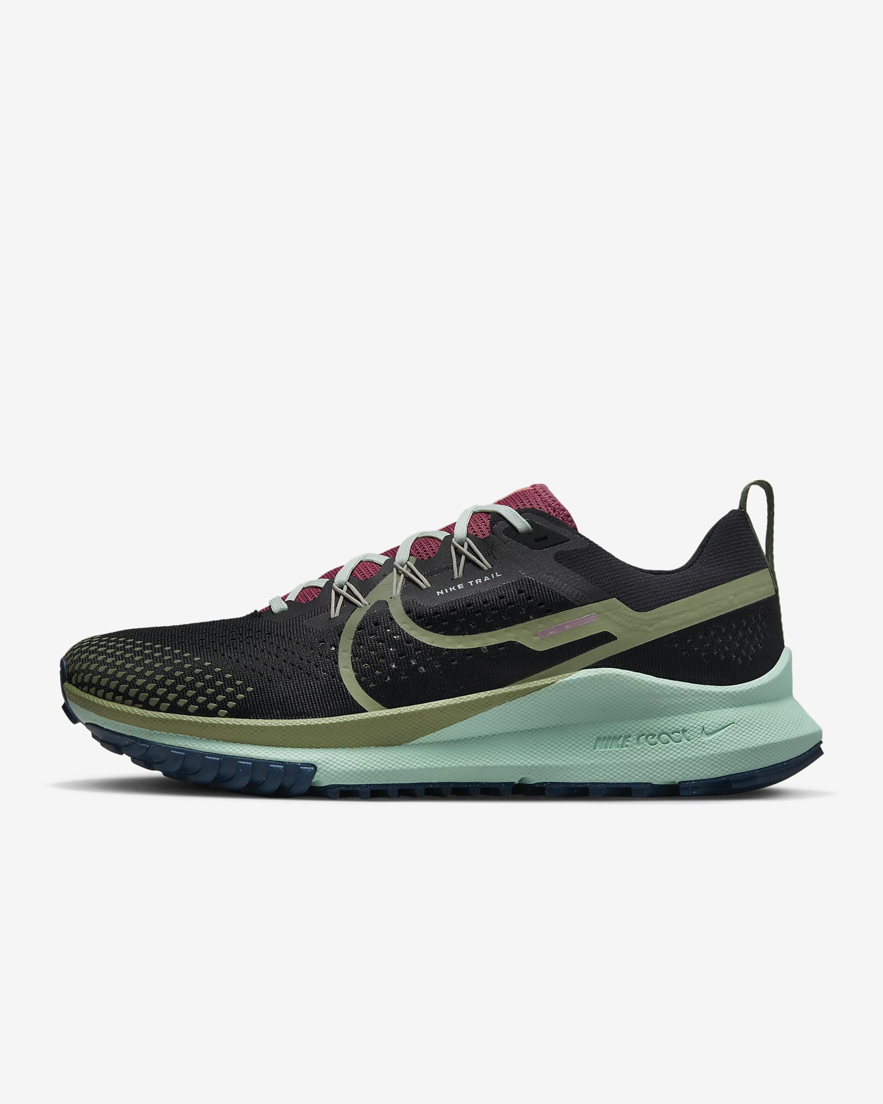 Nike Pegasus Trail 4 Men's Trail-running Shoes - Black/Canyon Rust/Mint Foam/Alligator