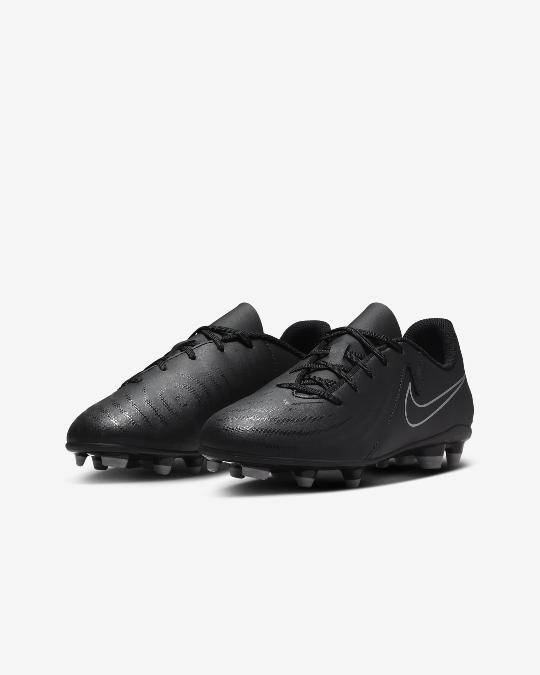 Fotbollssko Nike Jr. Phantom GX 2 Club MG med lågt skaft för barn/ungdom - Svart/Svart