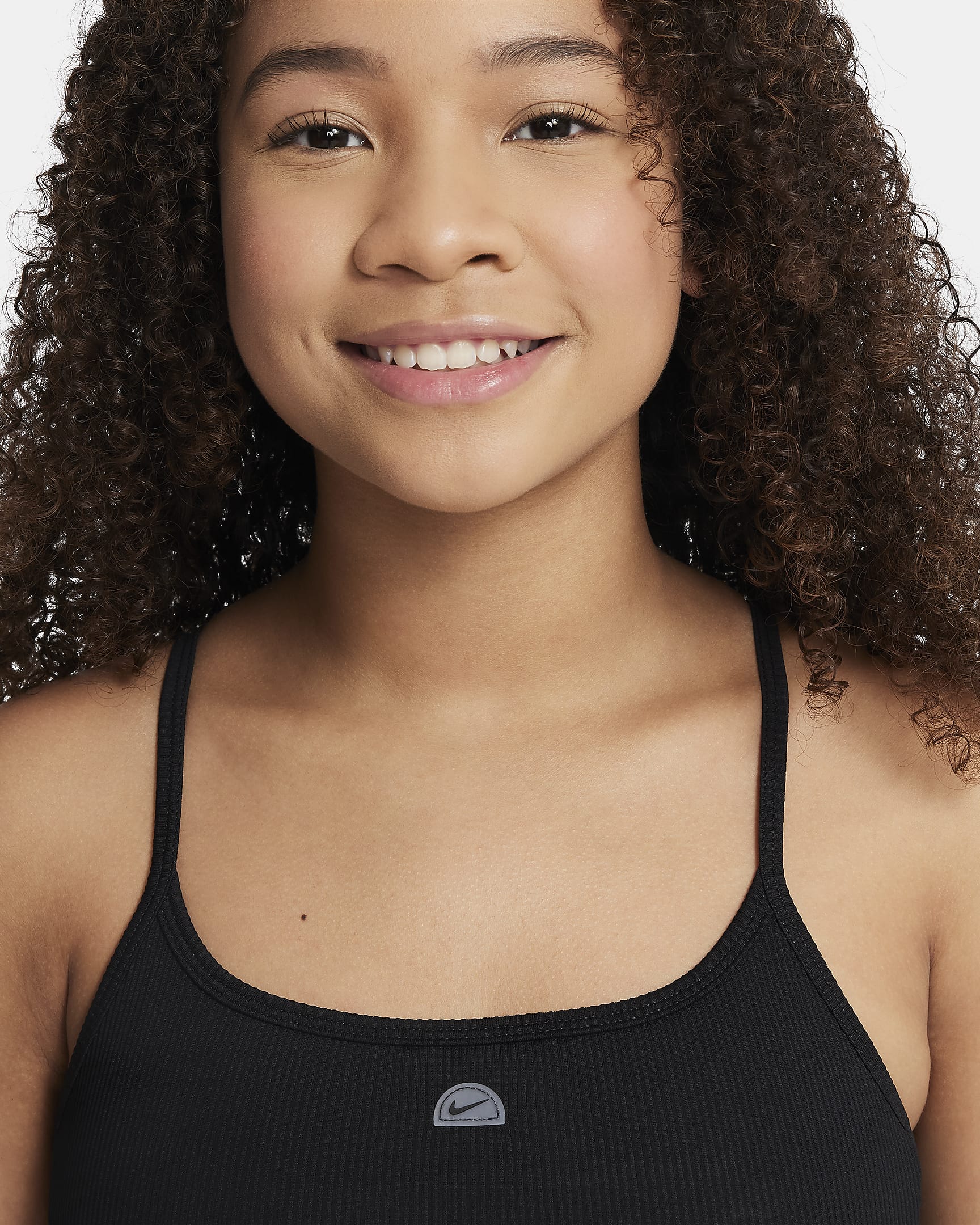 Nike Indy Girls' Sports Bra - Black/Clear