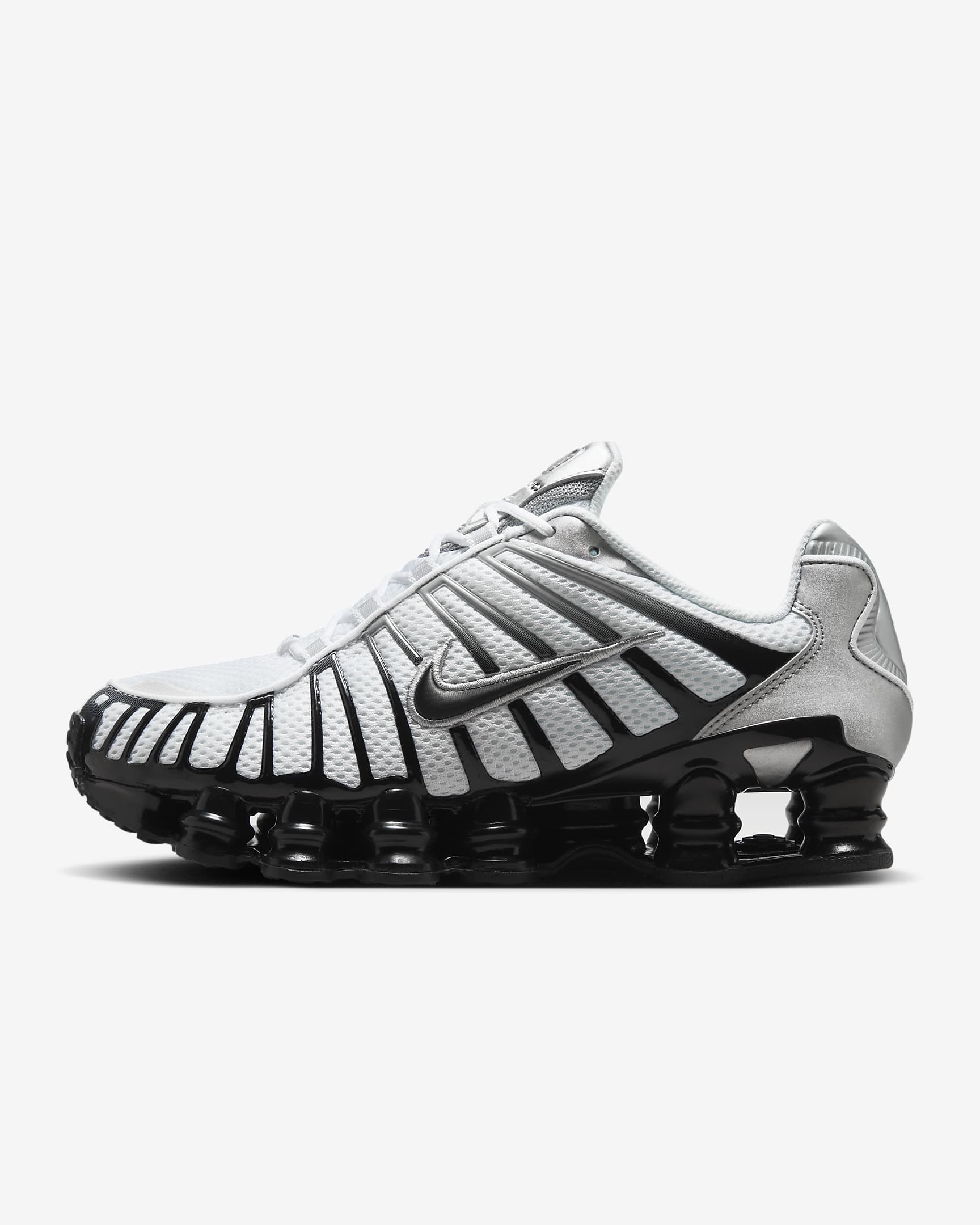 Sko Nike Shox TL - Metallic Silver/Vit/Wolf Grey/Svart