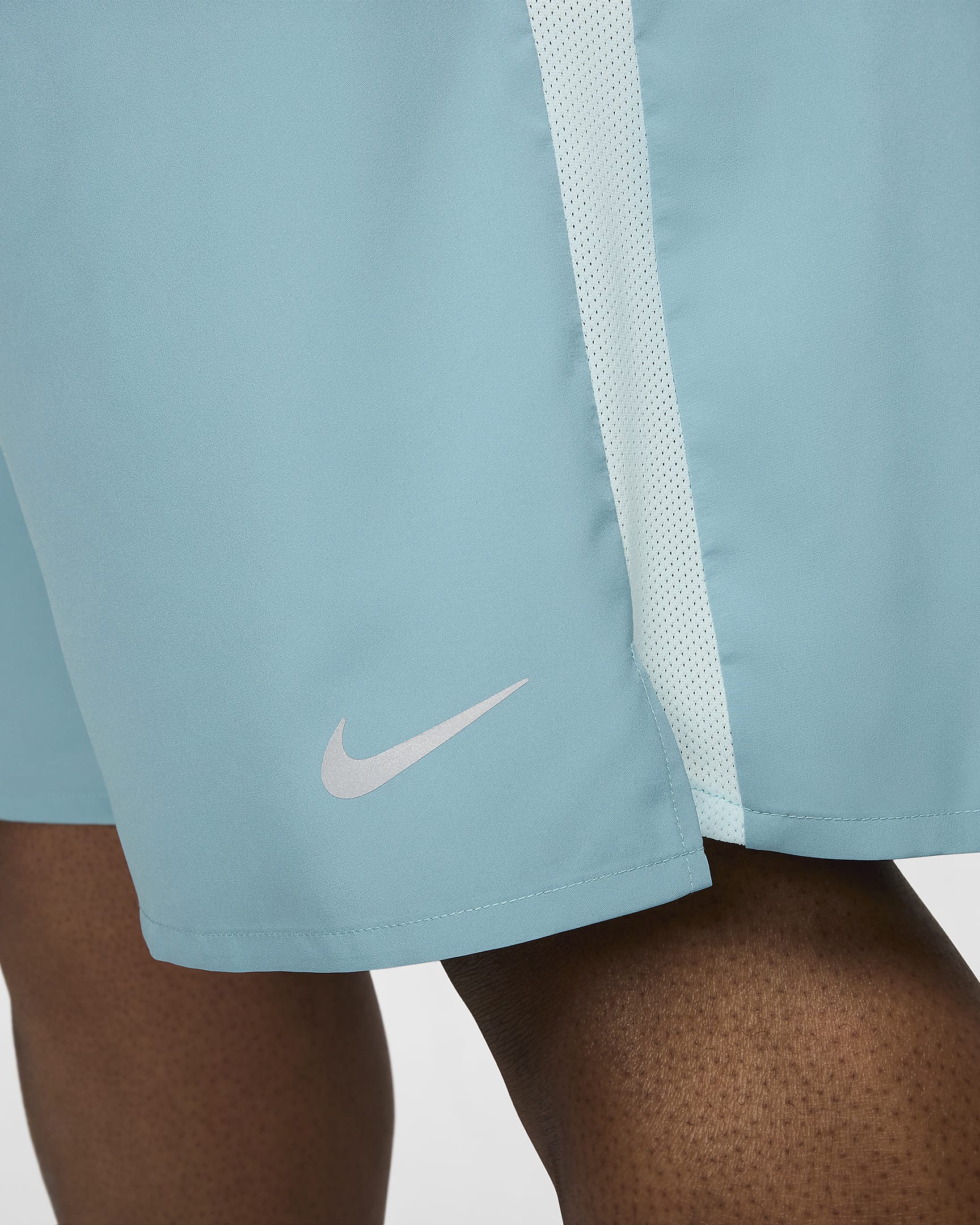 Pánské běžecké kraťasy Nike Challenger Dri-FIT 2 v 1 (18 cm) - Denim Turquoise/Glacier Blue/Černá