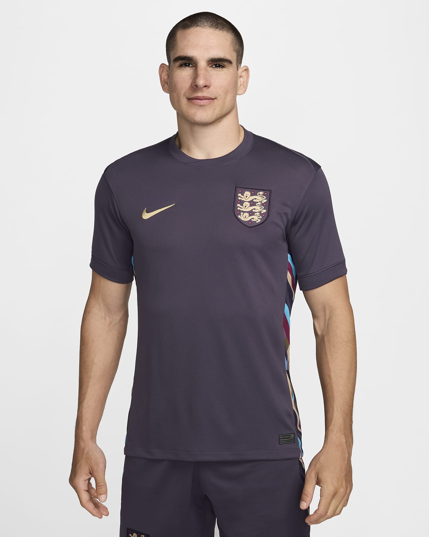 England 2024/25 Stadium Nike Dri-FIT fotballdrakt til dame (damelaget, bortedrakt) - Dark Raisin/Dark Raisin/Sesame