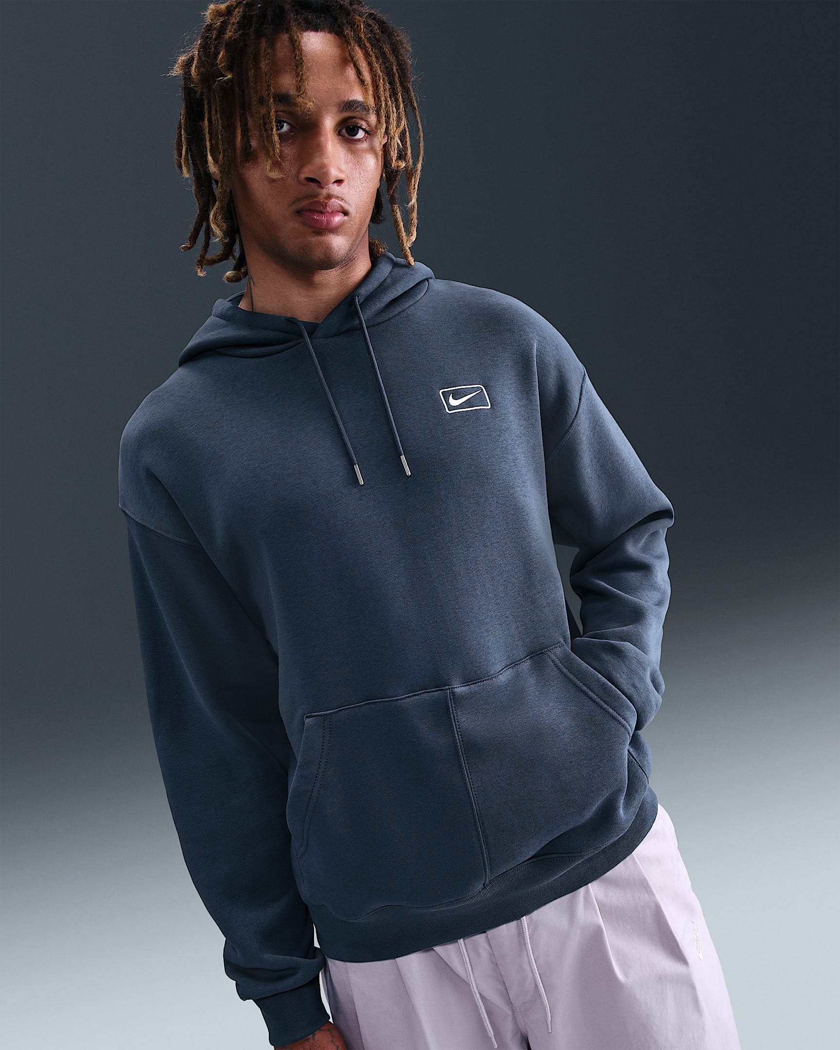 Nike Sportswear Men's Pullover Hoodie - Thunder Blue