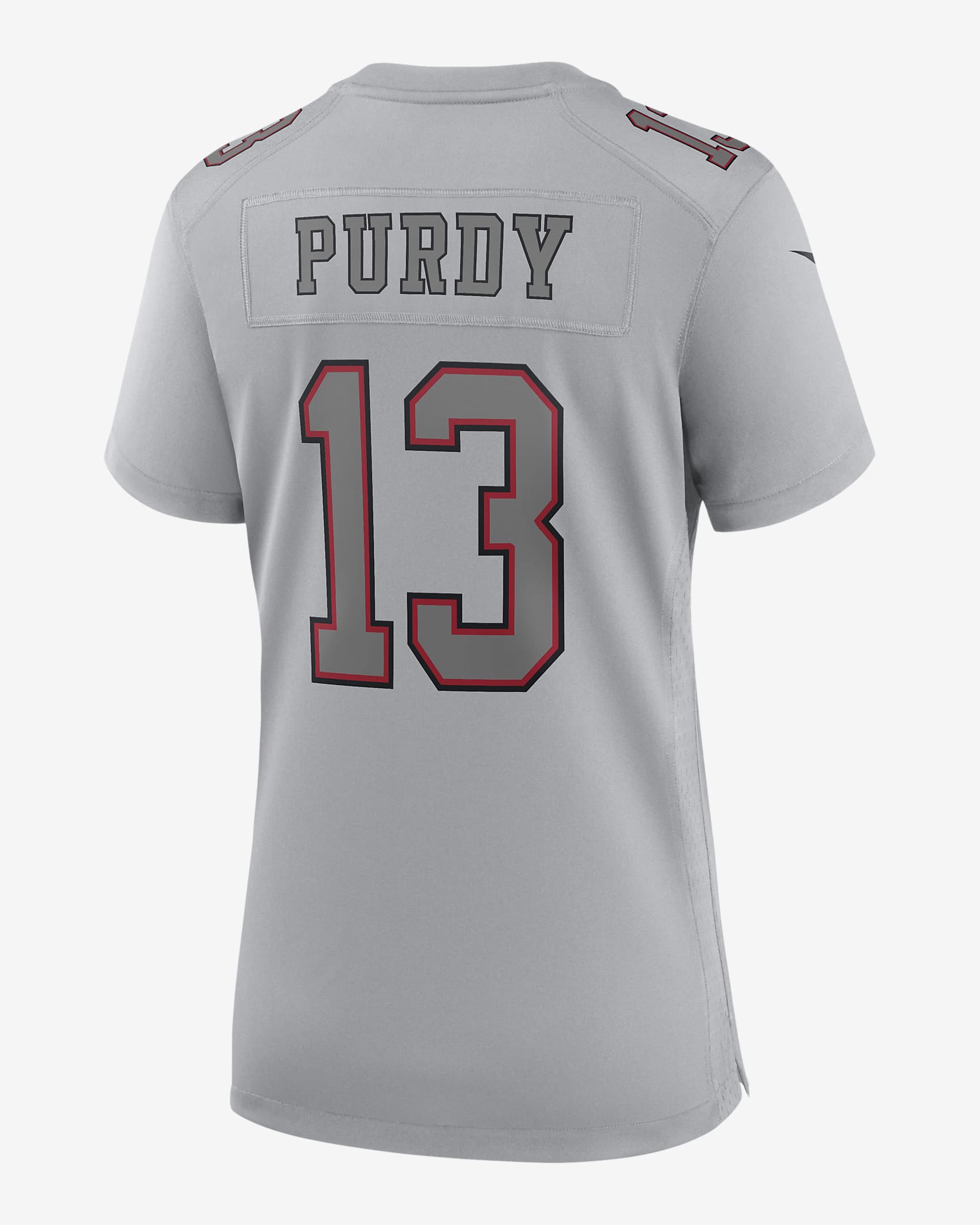 Jersey Atmosphere Game Nike de la NFL para mujer Brock Purdy San ...