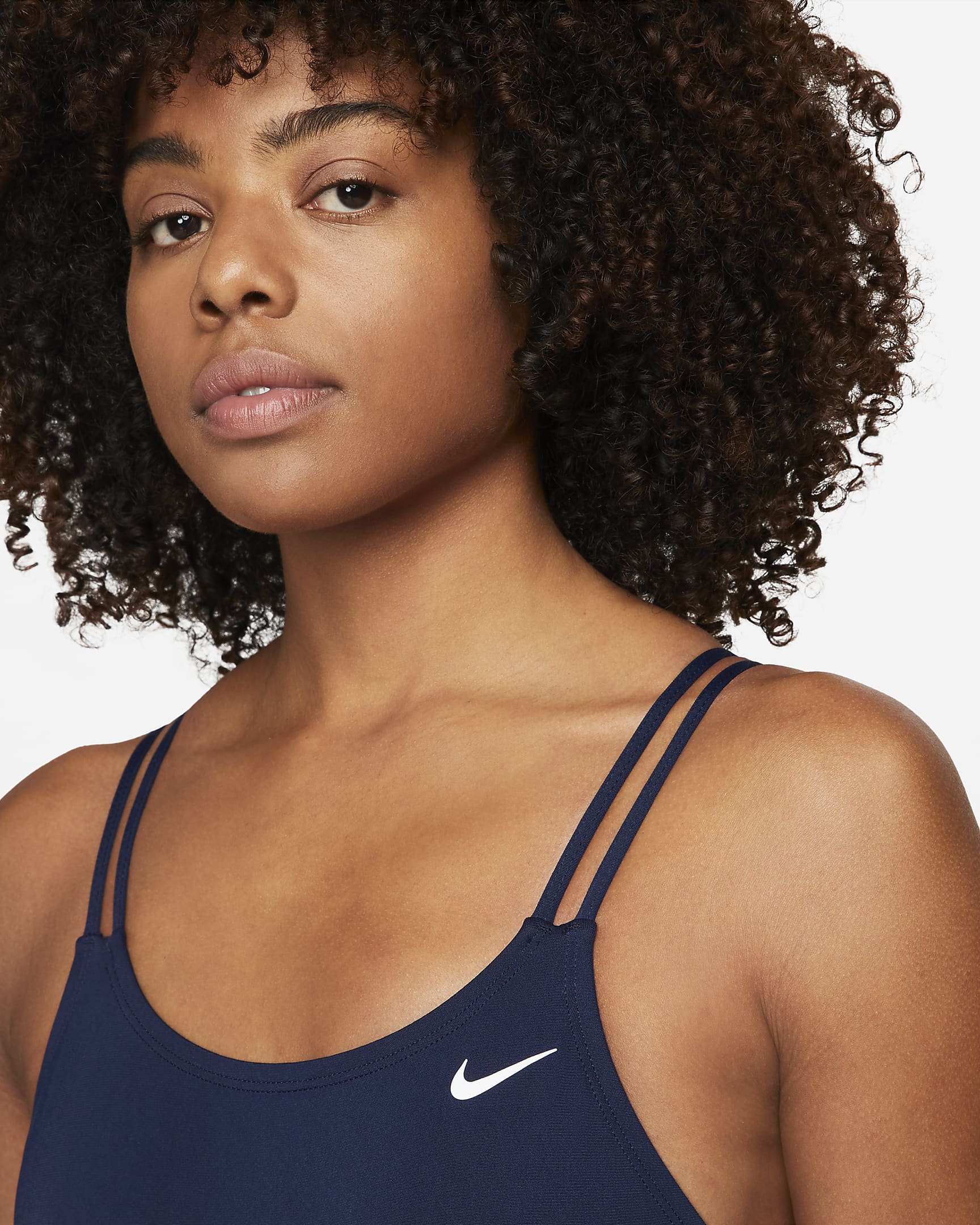 Nike HydraStrong Solid Women's Spiderback 1-Piece Swimsuit. Nike PT