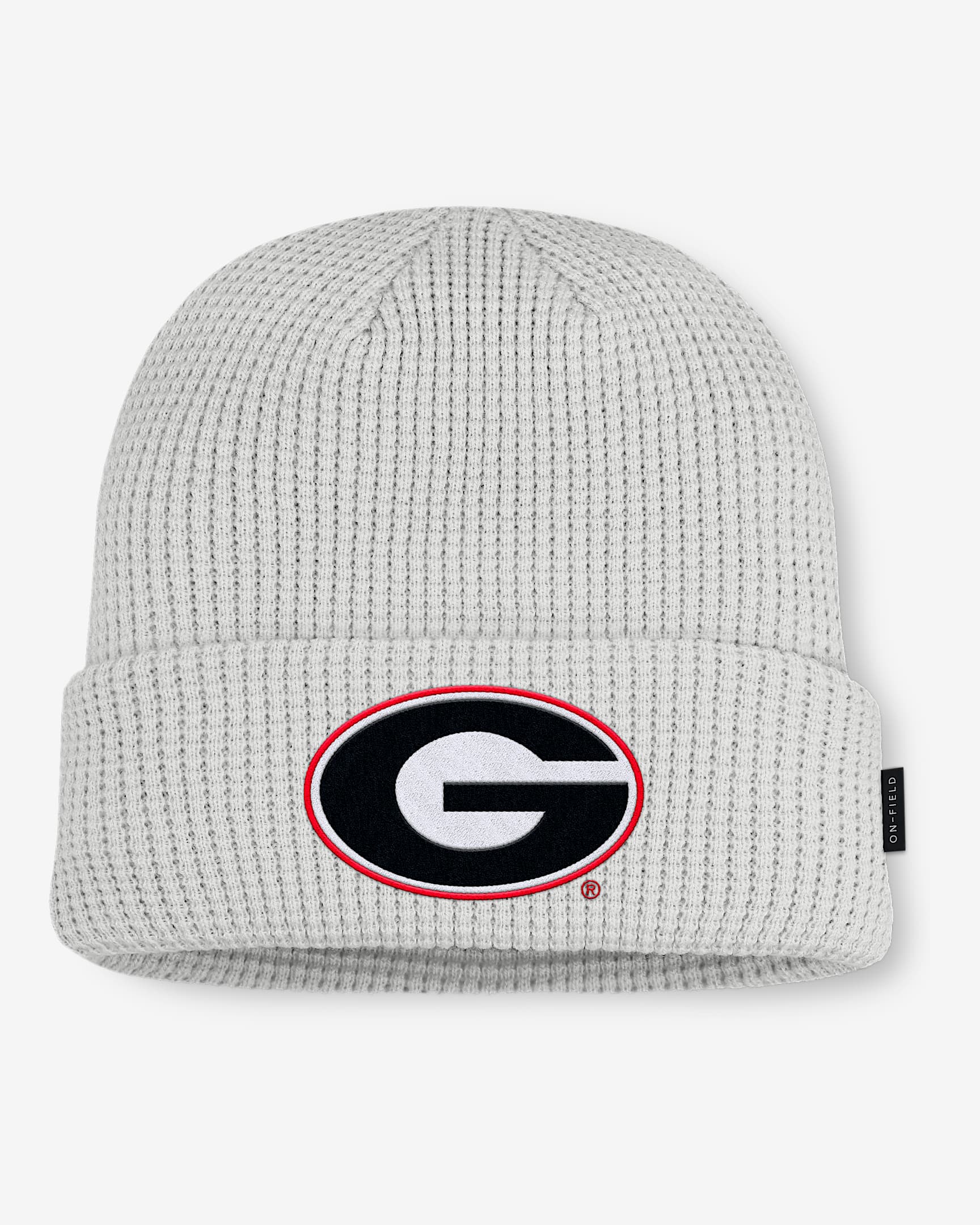 Gorro con dobladillo universitario Nike para hombre Georgia Utility Off-Field - Gris
