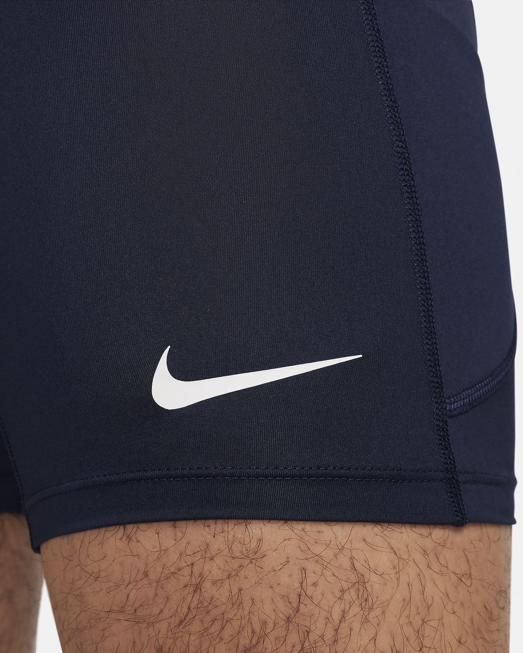 Nike Pro Men's Dri-FIT Fitness Shorts - Obsidian/White