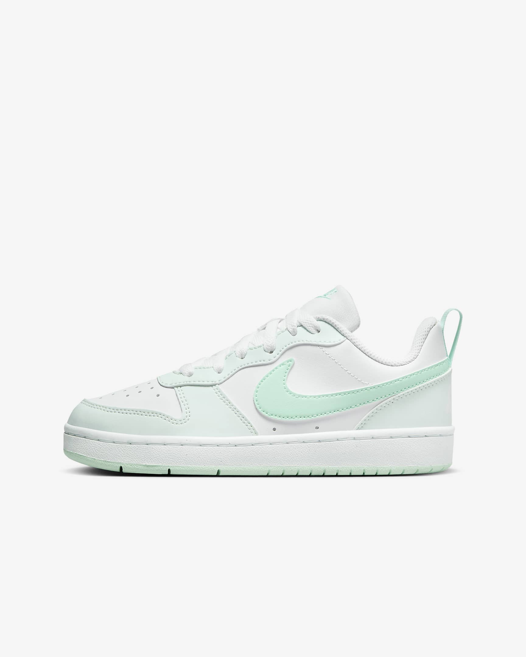 Nike Court Borough Low Recraft Big Kids' Shoes - White/Barely Green/Mint Foam