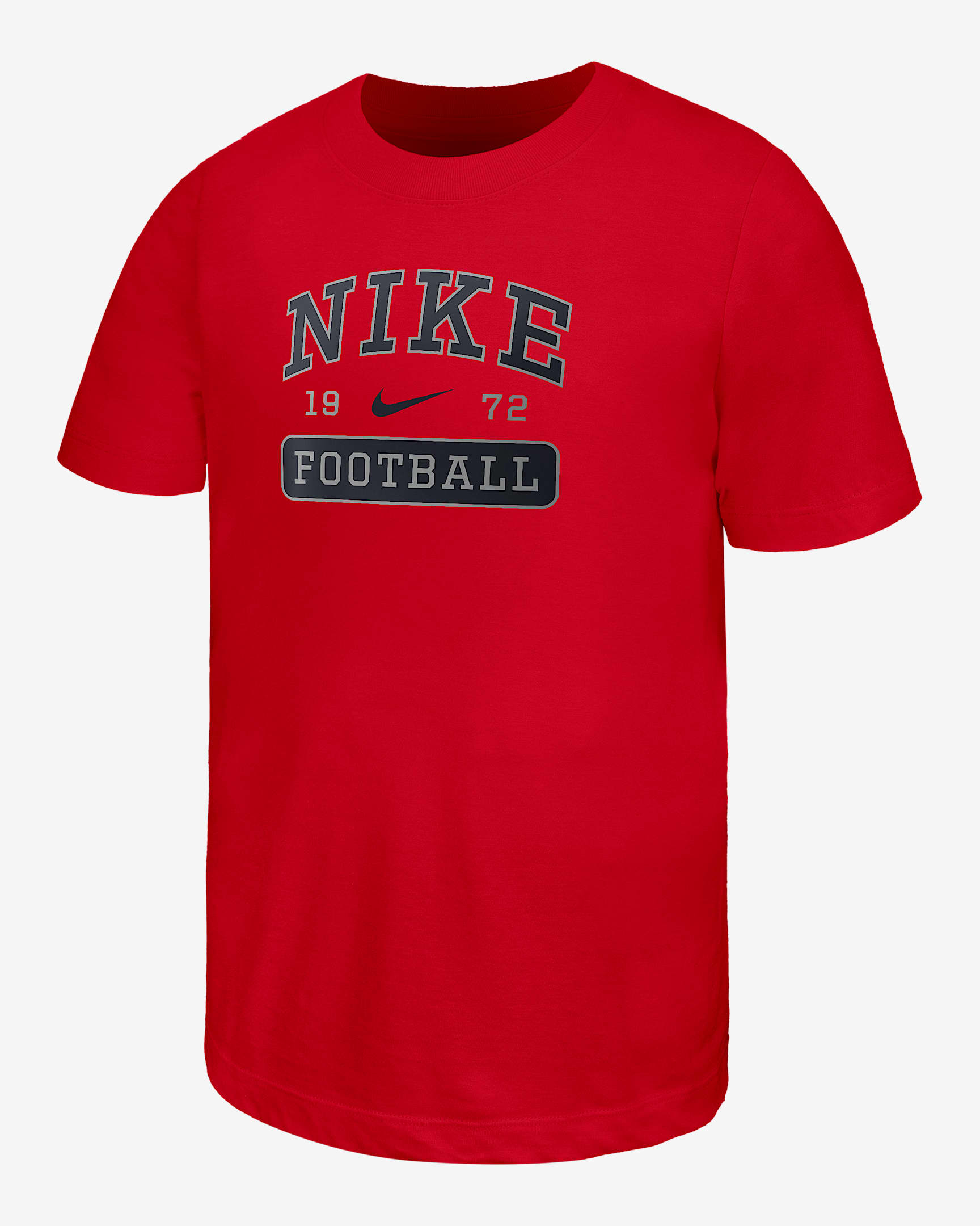 Playera de fútbol para niños talla grande Nike Swoosh - Rojo universitario