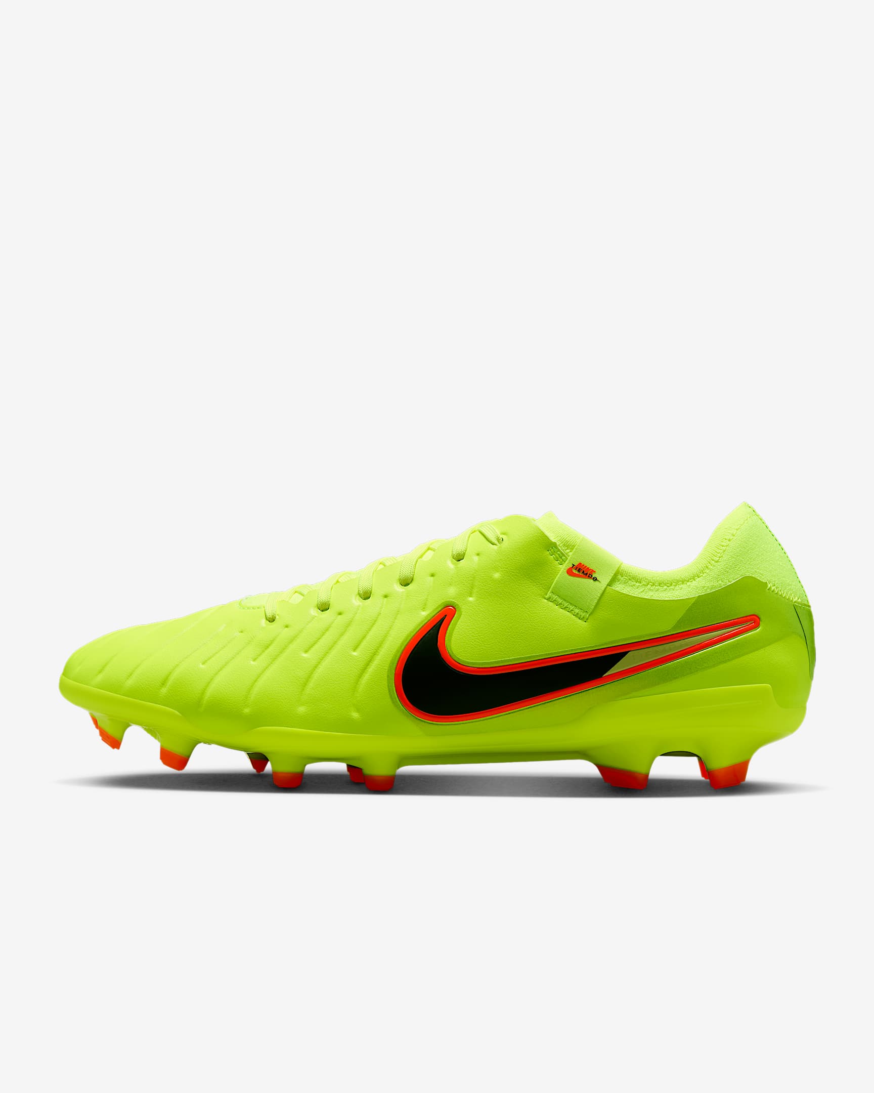 Nike Tiempo Legend 10 Pro Firm-Ground Low-Top Football Boot - Volt/Black