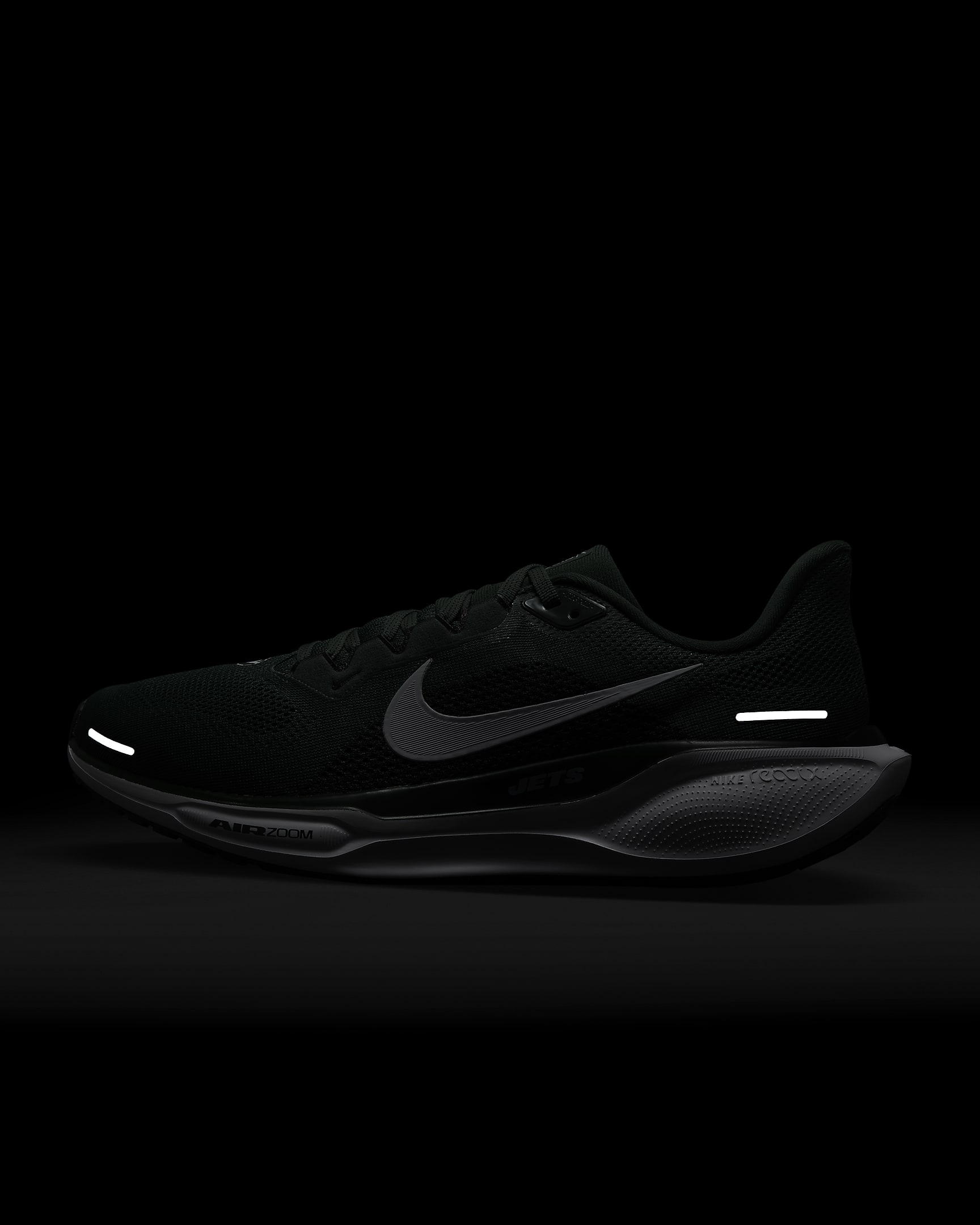 Tenis de correr en pavimento para hombre Nike Pegasus 41 NFL New York Jets - Verde deportivo/Blanco/Negro/Blanco