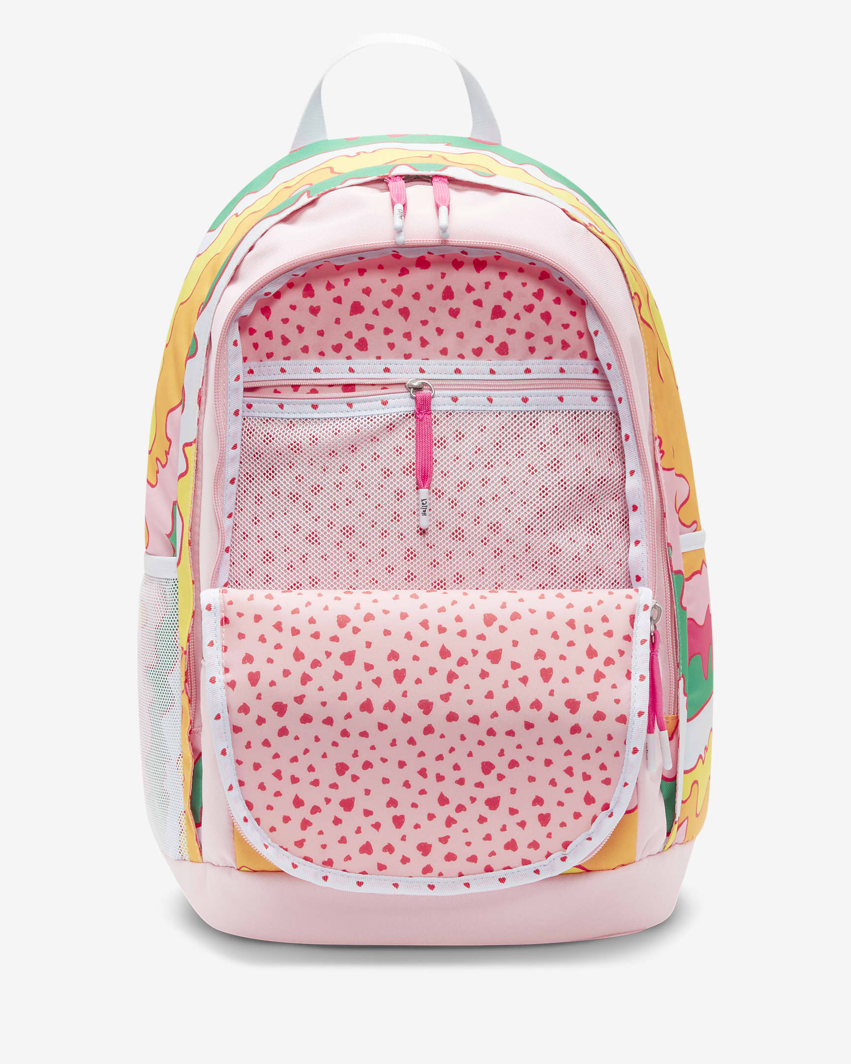 Mochila Nike Hayward x Doernbecher Freestyle "Hailey" (26 litros) - Rosa suave medio/Tinte azul/Rosa feroz