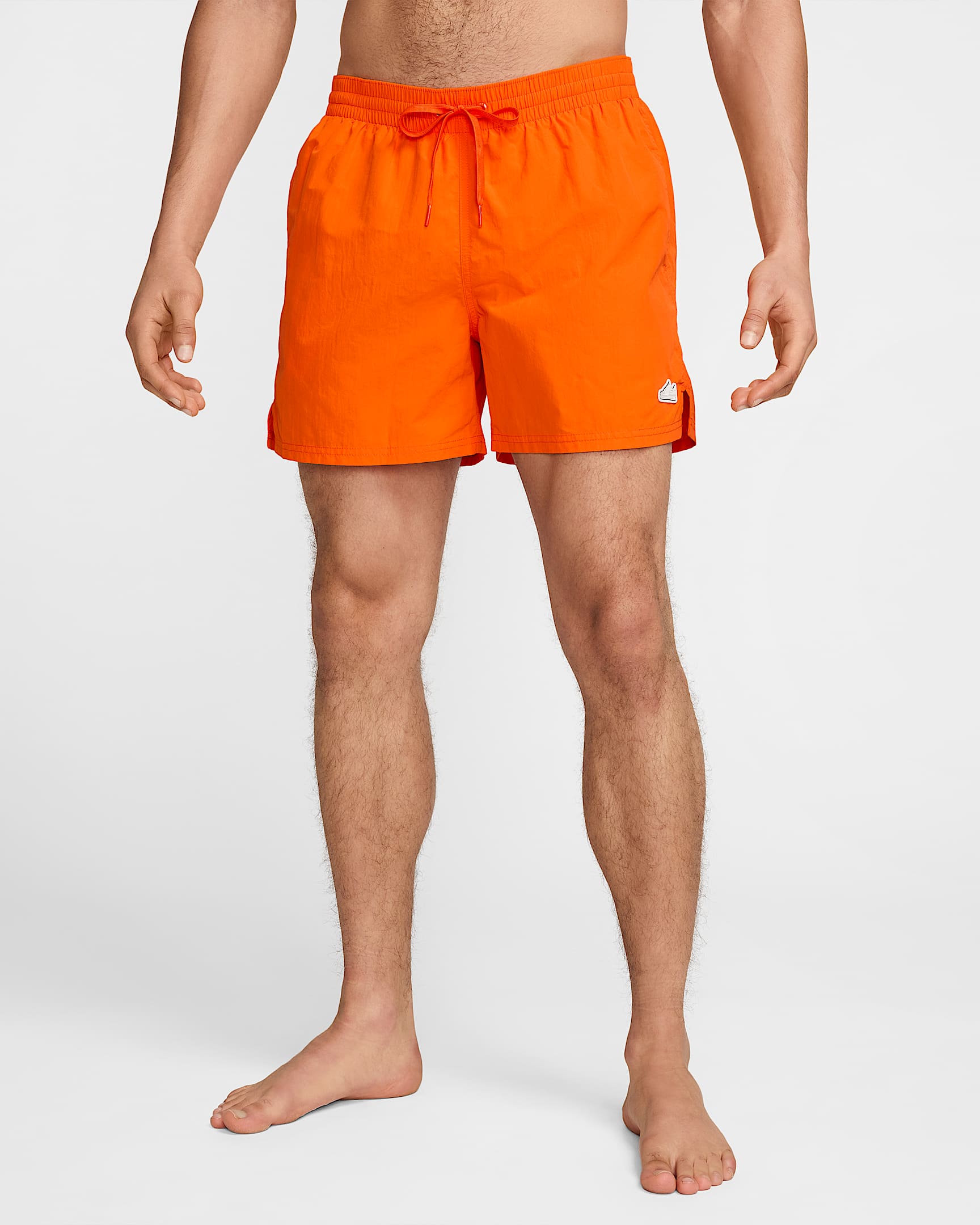 Męskie spodenki do siatkówki z podszewką na całej powierzchni 13 cm Nike Swim Breaker - Orange Blaze/Biel/Czerń/Orange Blaze