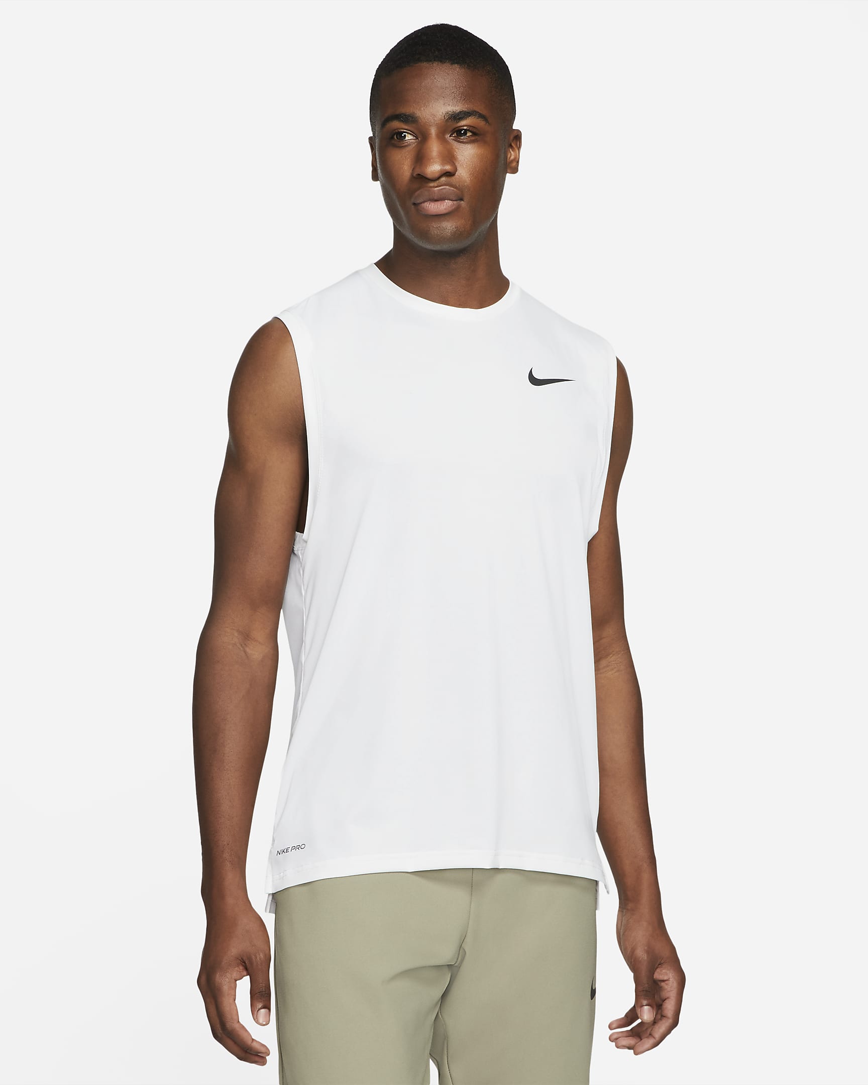 Nike Pro Dri-FIT Men's Tank - White/Black