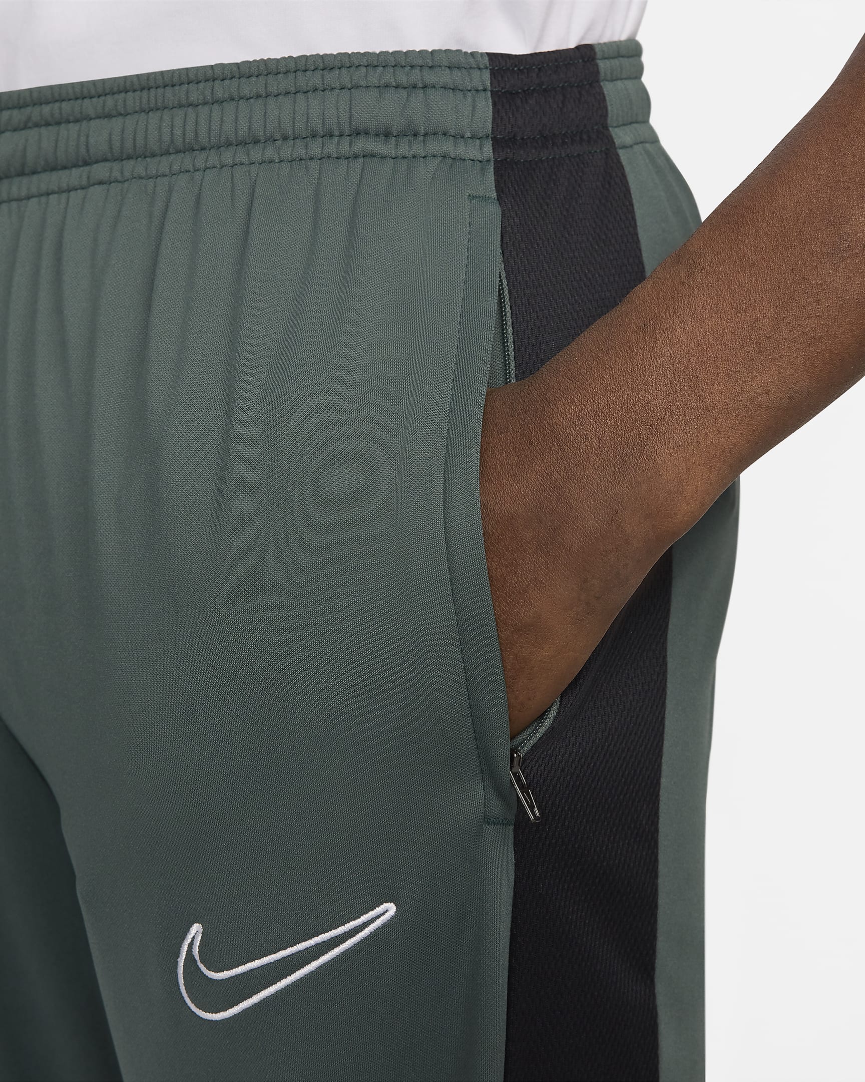 Nike Dri-FIT Academy Men's Dri-FIT Football Pants - Vintage Green/Black/Black/White