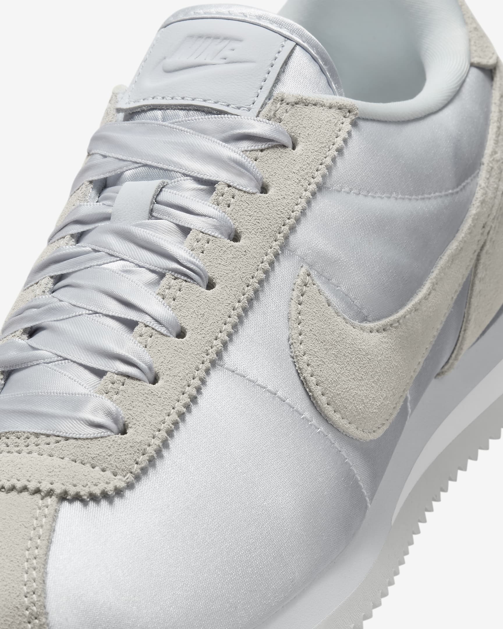 Nike Cortez Textile 女鞋 - Pure Platinum/Platinum Tint/Pure Platinum