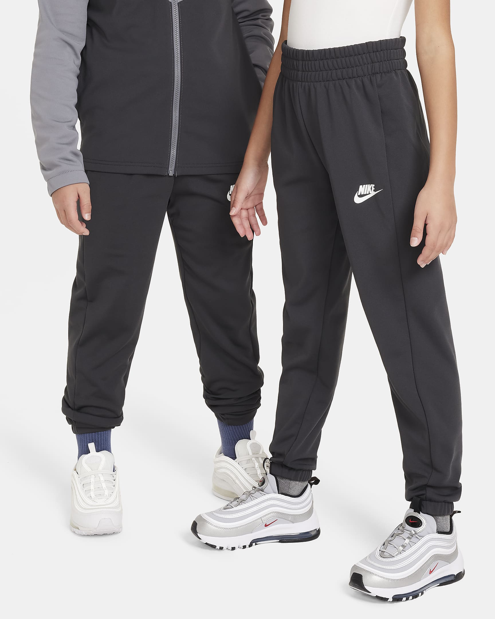 Nike Sportswear-tracksuit til større børn - Smoke Grey/Anthracite/hvid