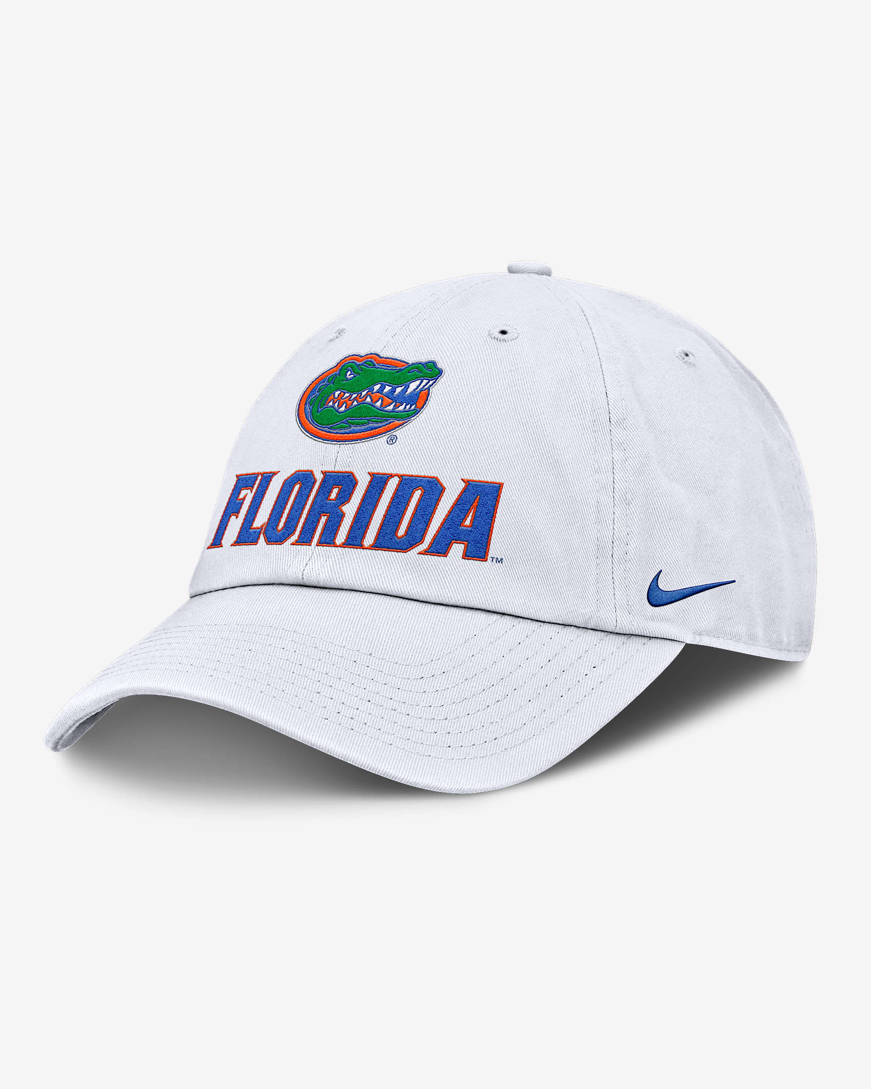 Florida Sideline Club Gameday Men's Nike College Adjustable Hat - White