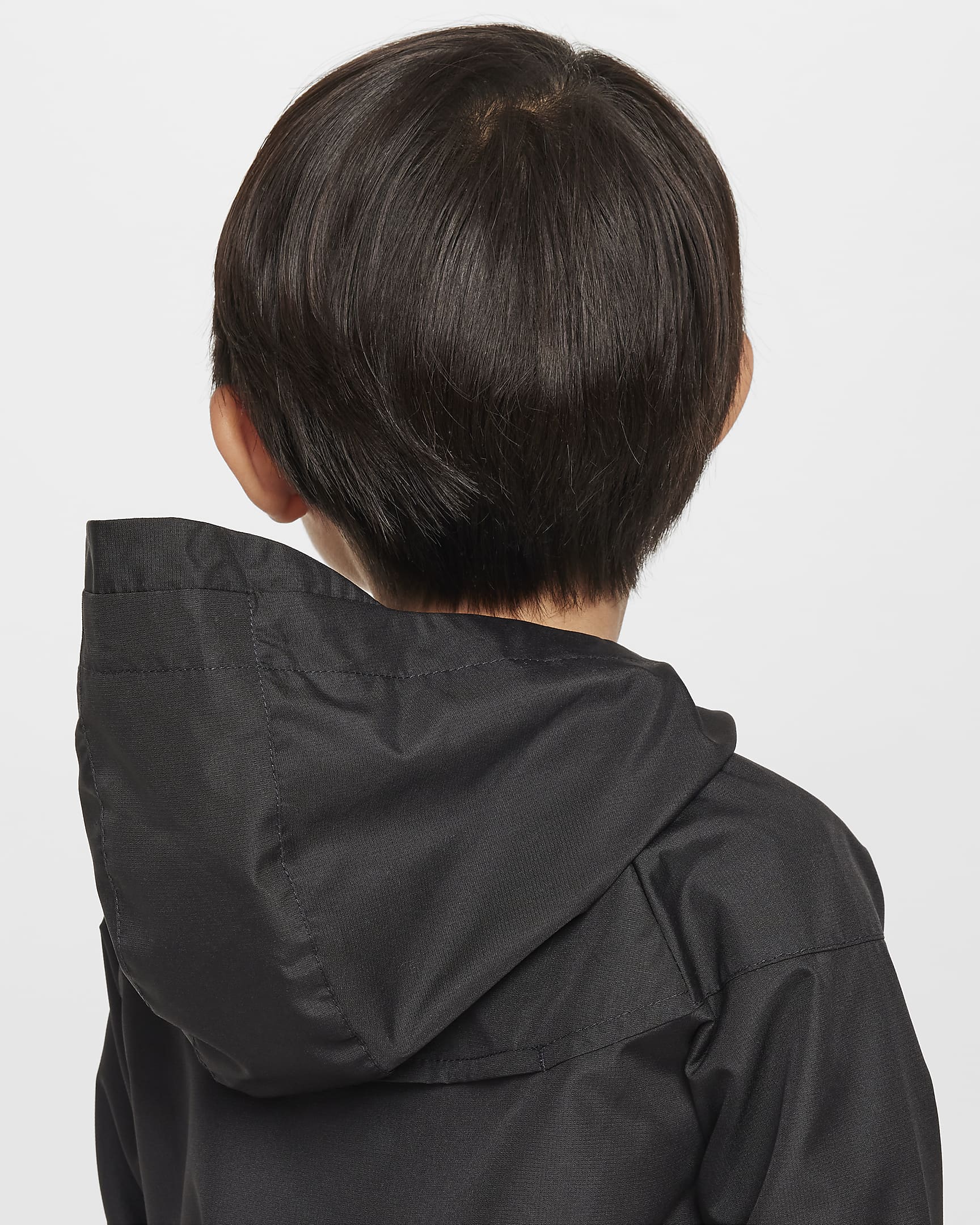 Chamarra infantil con cierre completo Nike Sportswear Windrunner - Negro