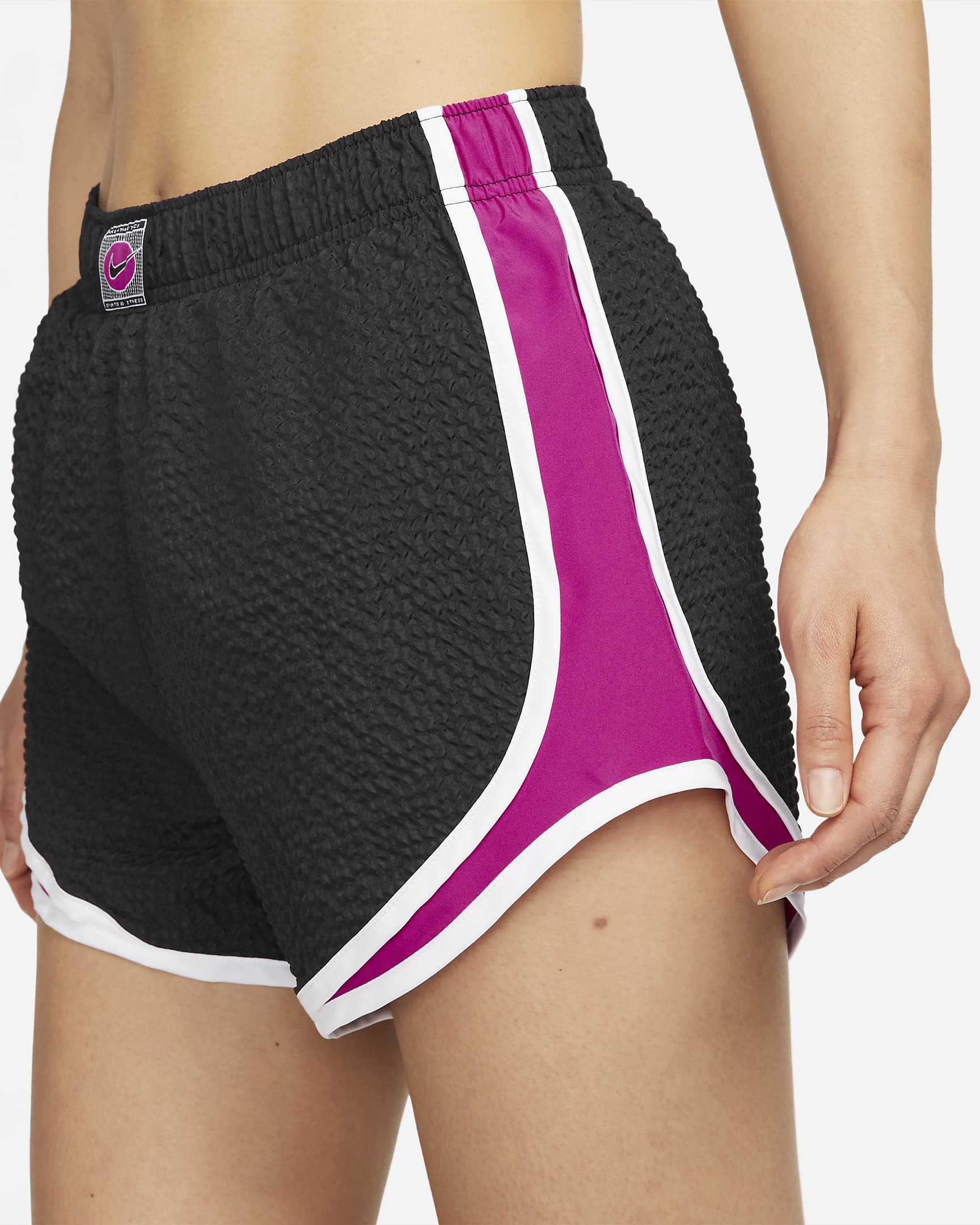 Nike Tempo Icon Clash Women's Running Shorts - Black/Active Pink/White