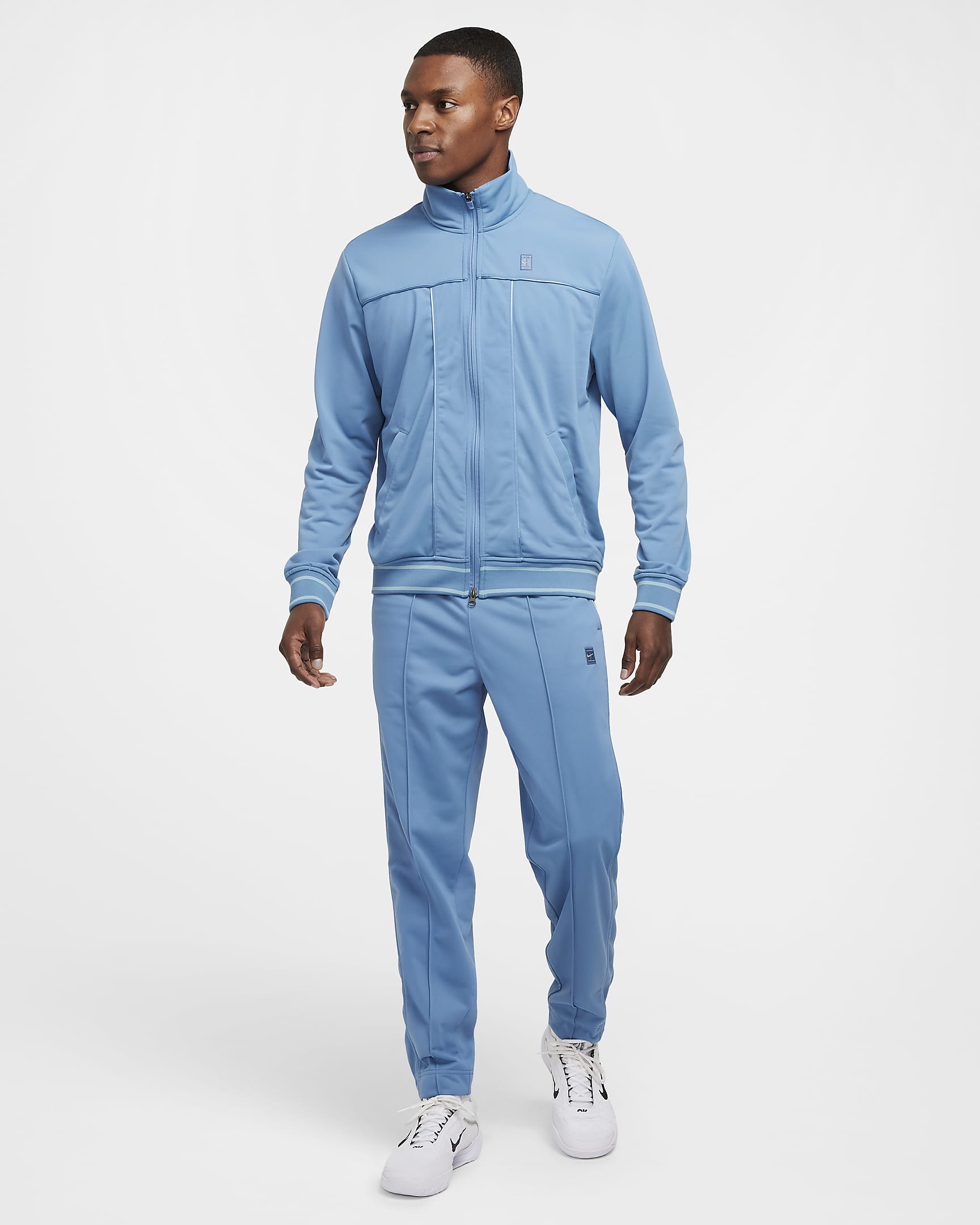 Veste de tennis NikeCourt pour Homme - Aegean Storm/Denim Turquoise