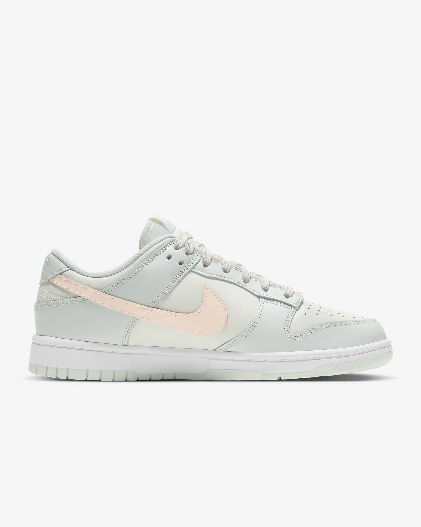 Nike Dunk Low Women's Shoes - Sail/Barely Green/White/Crimson Tint