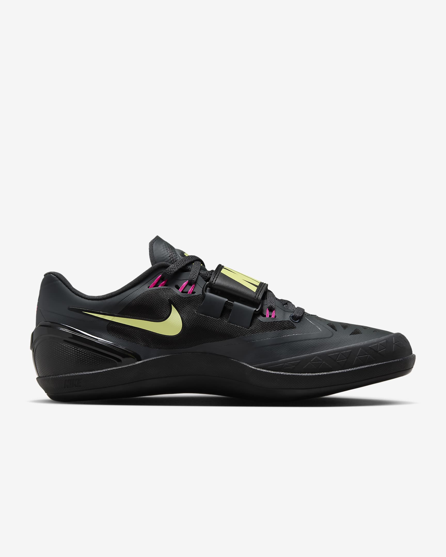 Nike Zoom Rotational 6 Athletics Throwing Shoes - Anthracite/Black/Light Lemon Twist/Fierce Pink