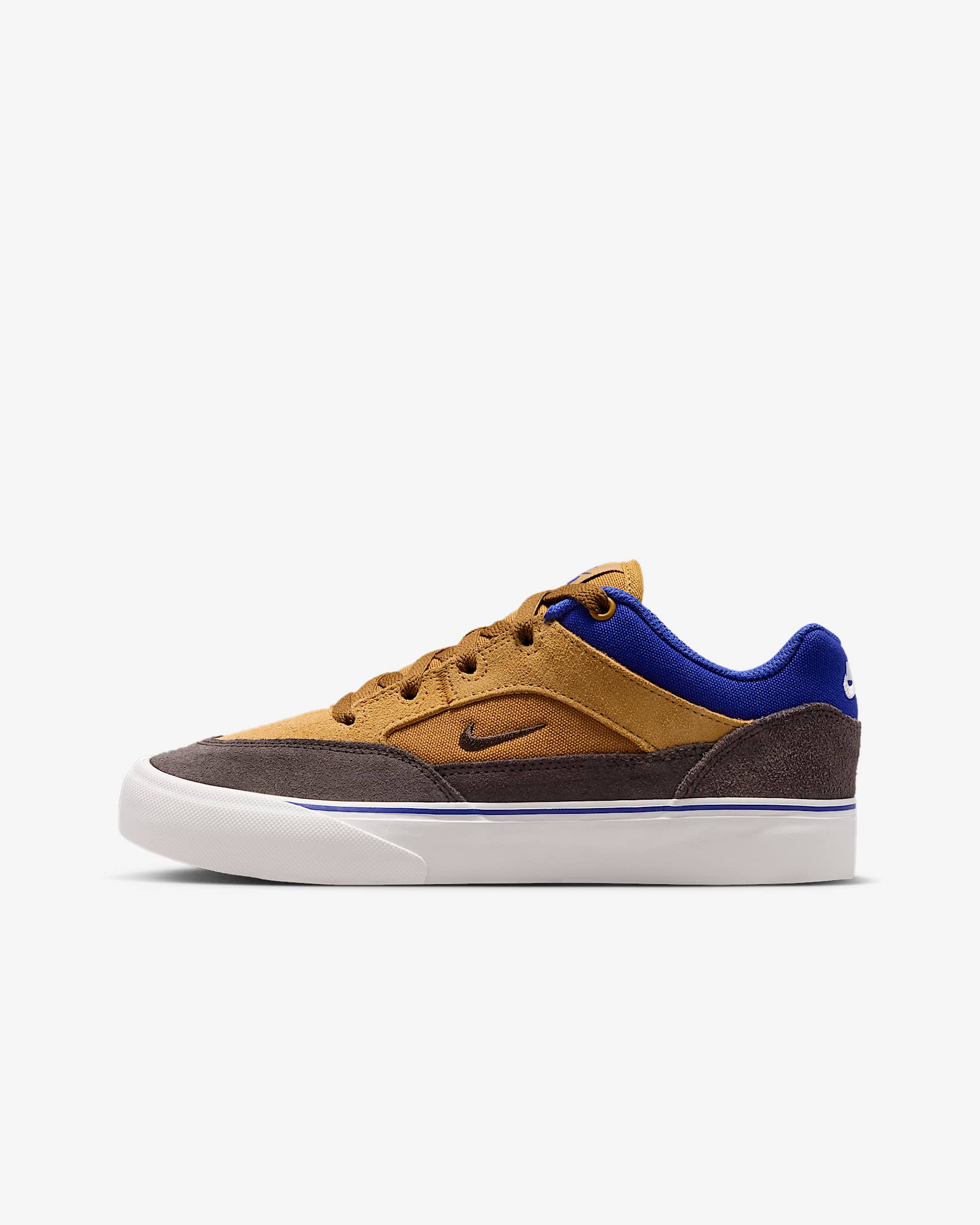 Nike SB Malor Big Kids' Skate Shoes - Wheat/Deep Night/Summit White/Velvet Brown