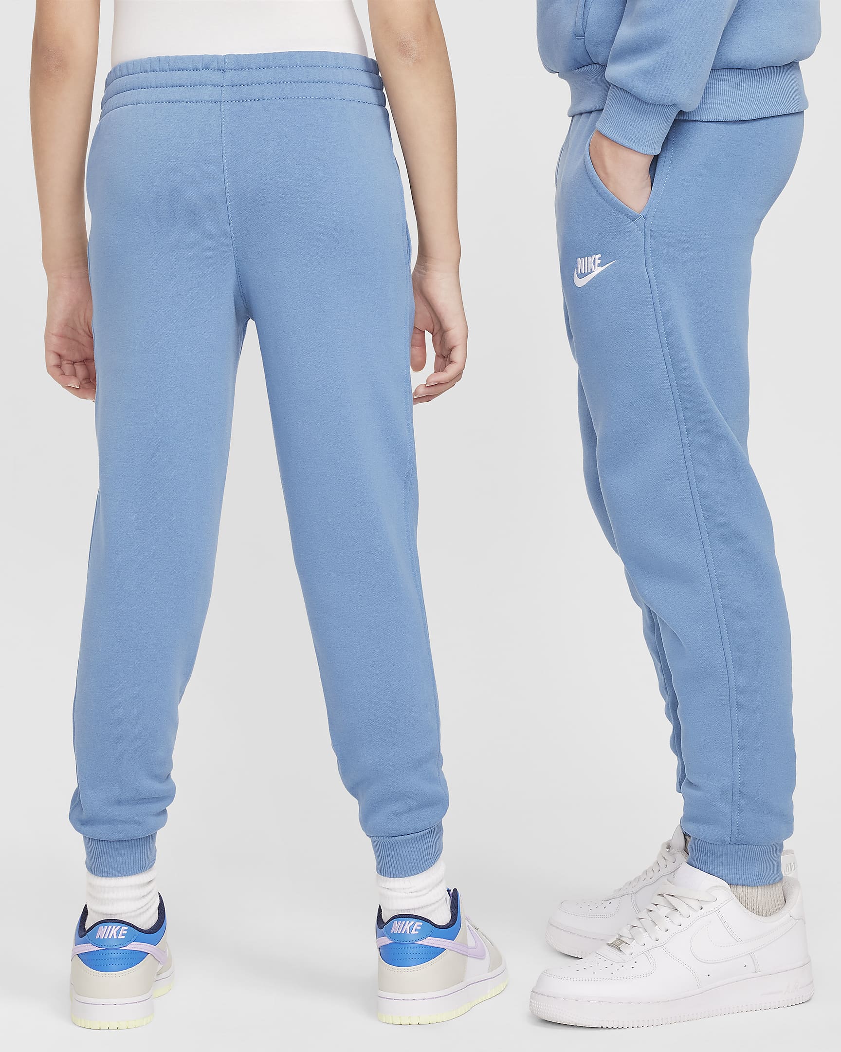 Nike Sportswear Club Fleece Genç Çocuk Jogger'ı - Aegean Storm/Beyaz