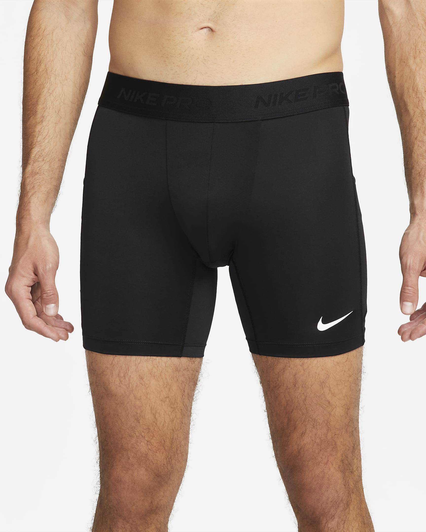 Nike Pro Dri-FIT Fitnessshorts für Herren - Schwarz/Weiß