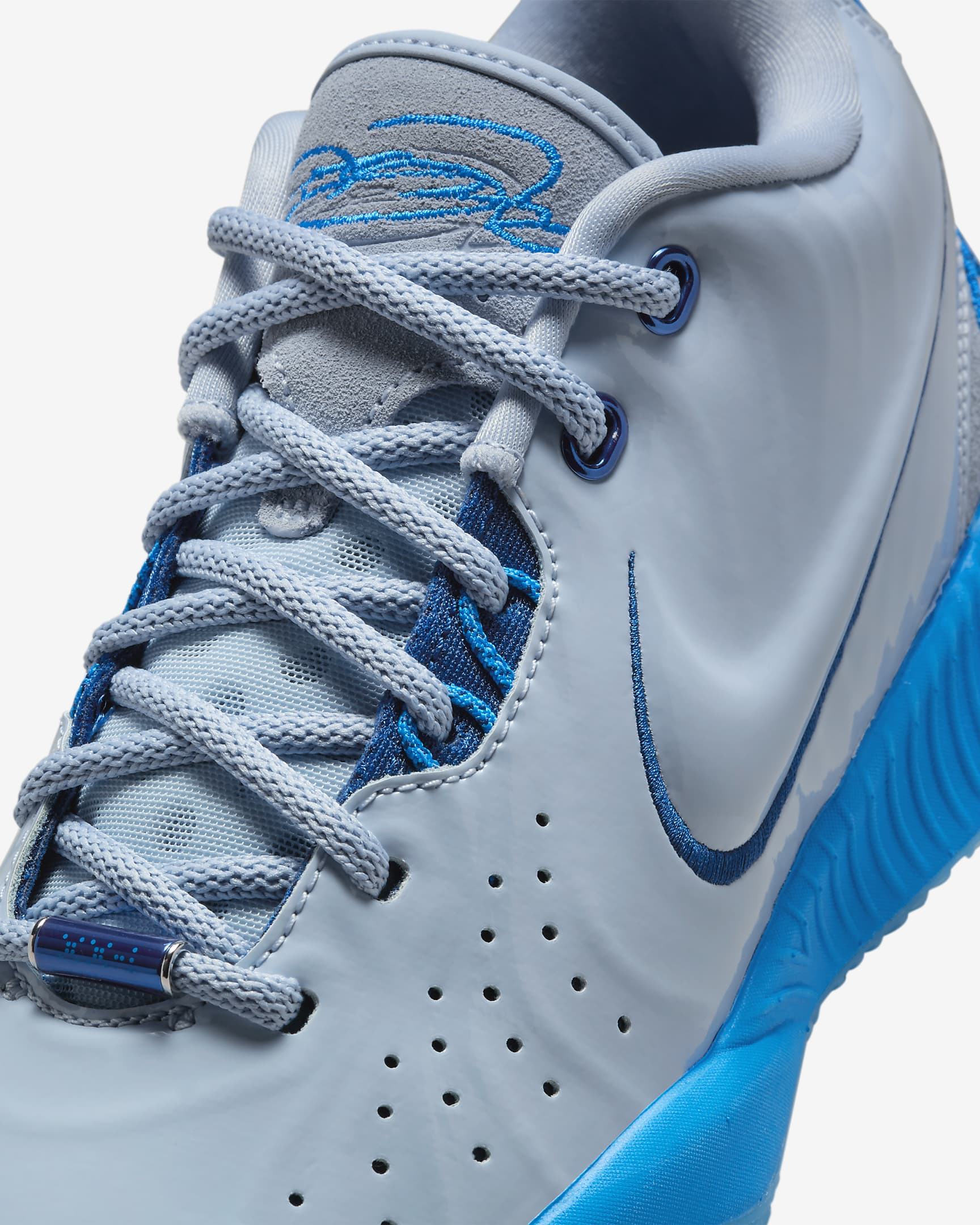 Tenis de básquetbol para niños grandes LeBron XXI - Azul militar claro/Azul héroe/Pizarra cenizo/Azul cancha