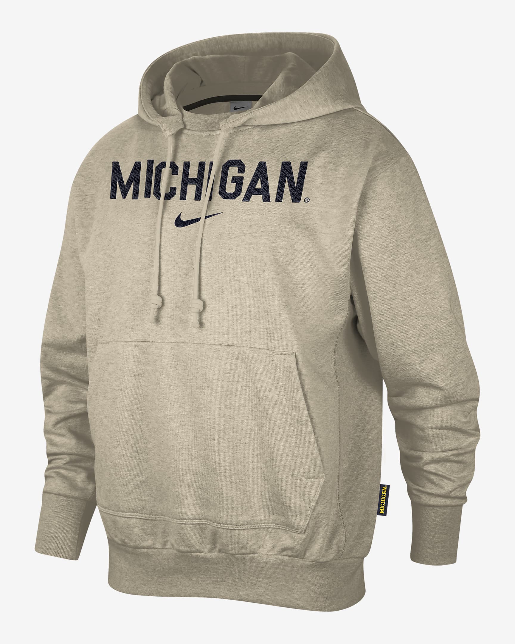 Michigan Standard Issue Men's Nike College Pullover Hoodie - Rattan