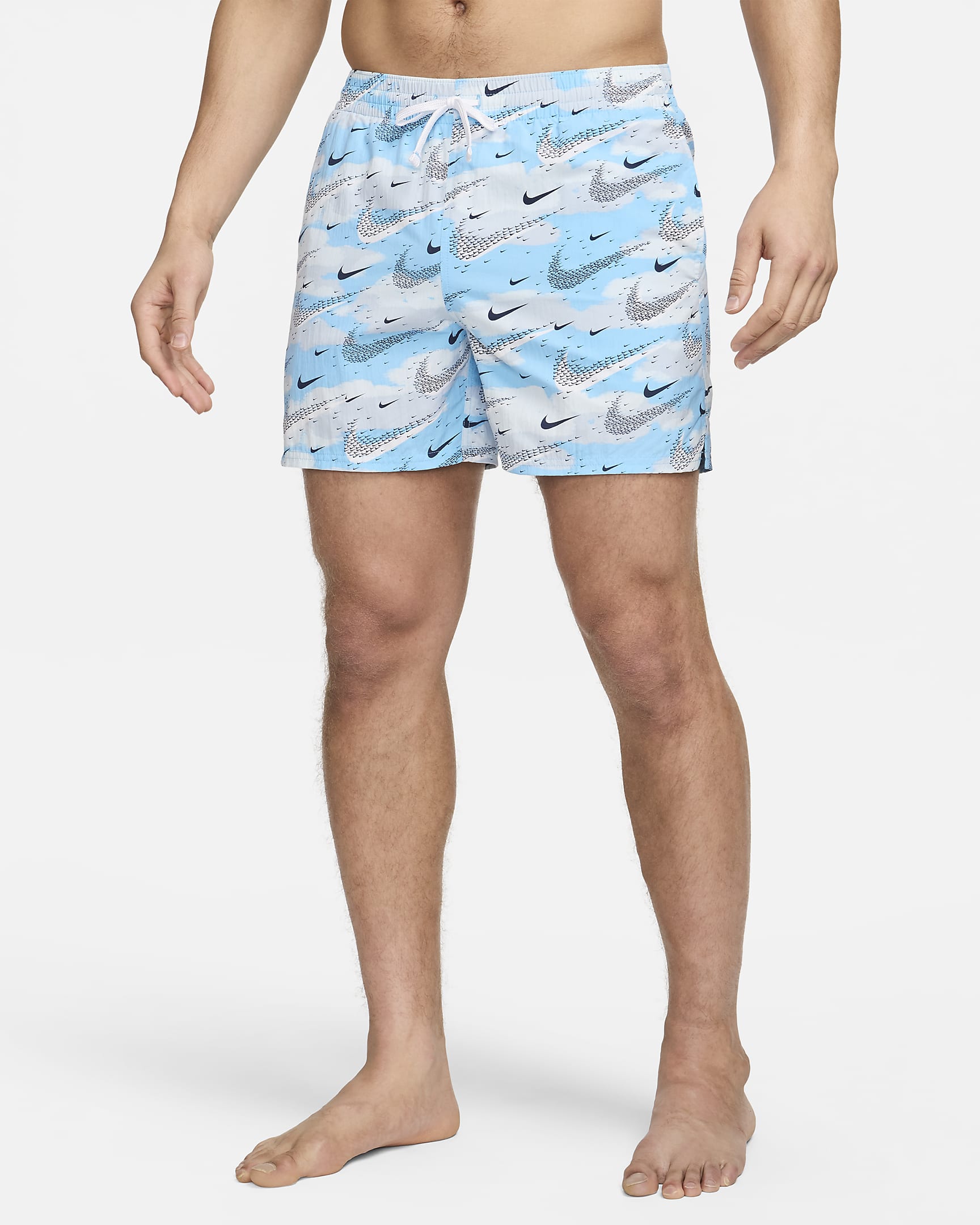 Nike Swim Flock Men's 5" Volley Shorts - Aquarius Blue