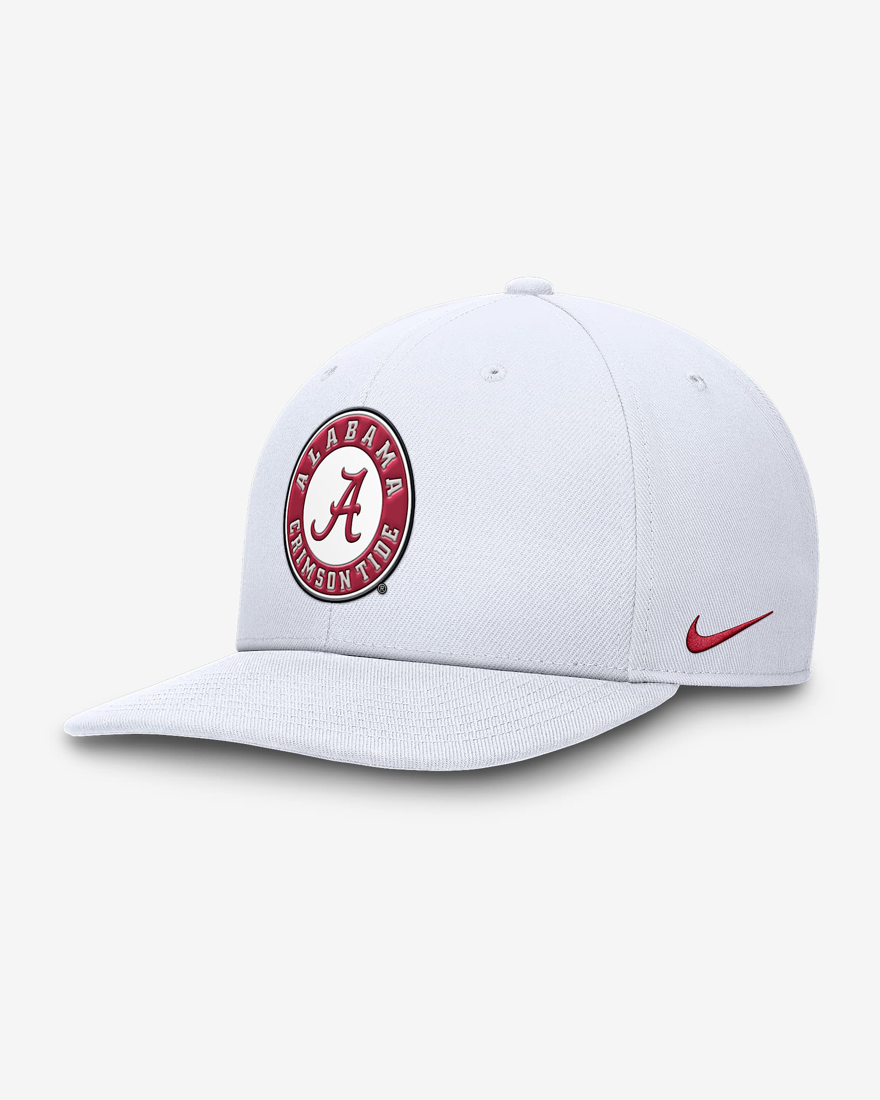 Alabama Crimson Tide Primetime Pro Men's Nike Dri-FIT College Adjustable Hat - White