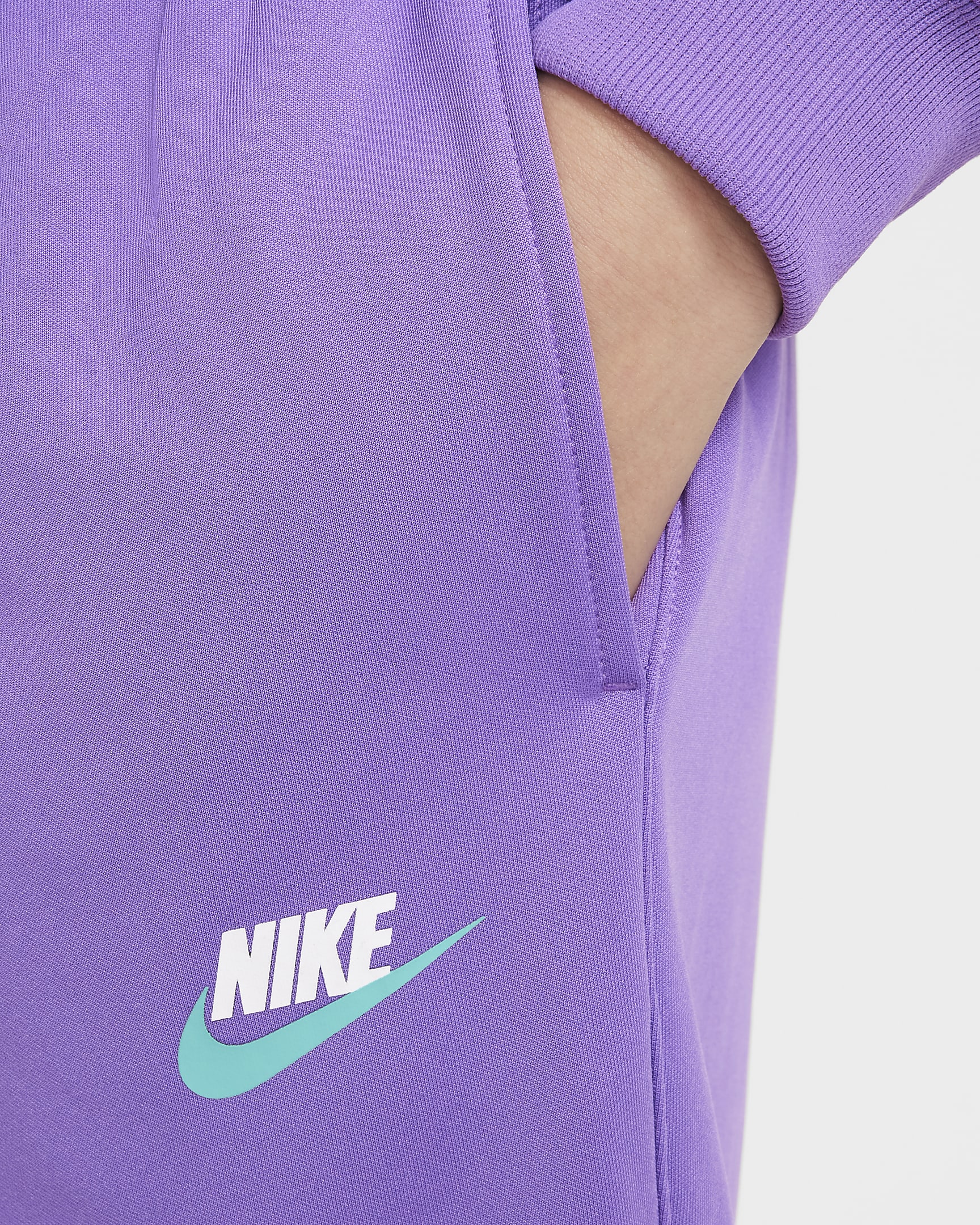 Nike Sportswear Big Kids' Tracksuit - Black Raspberry/White/White