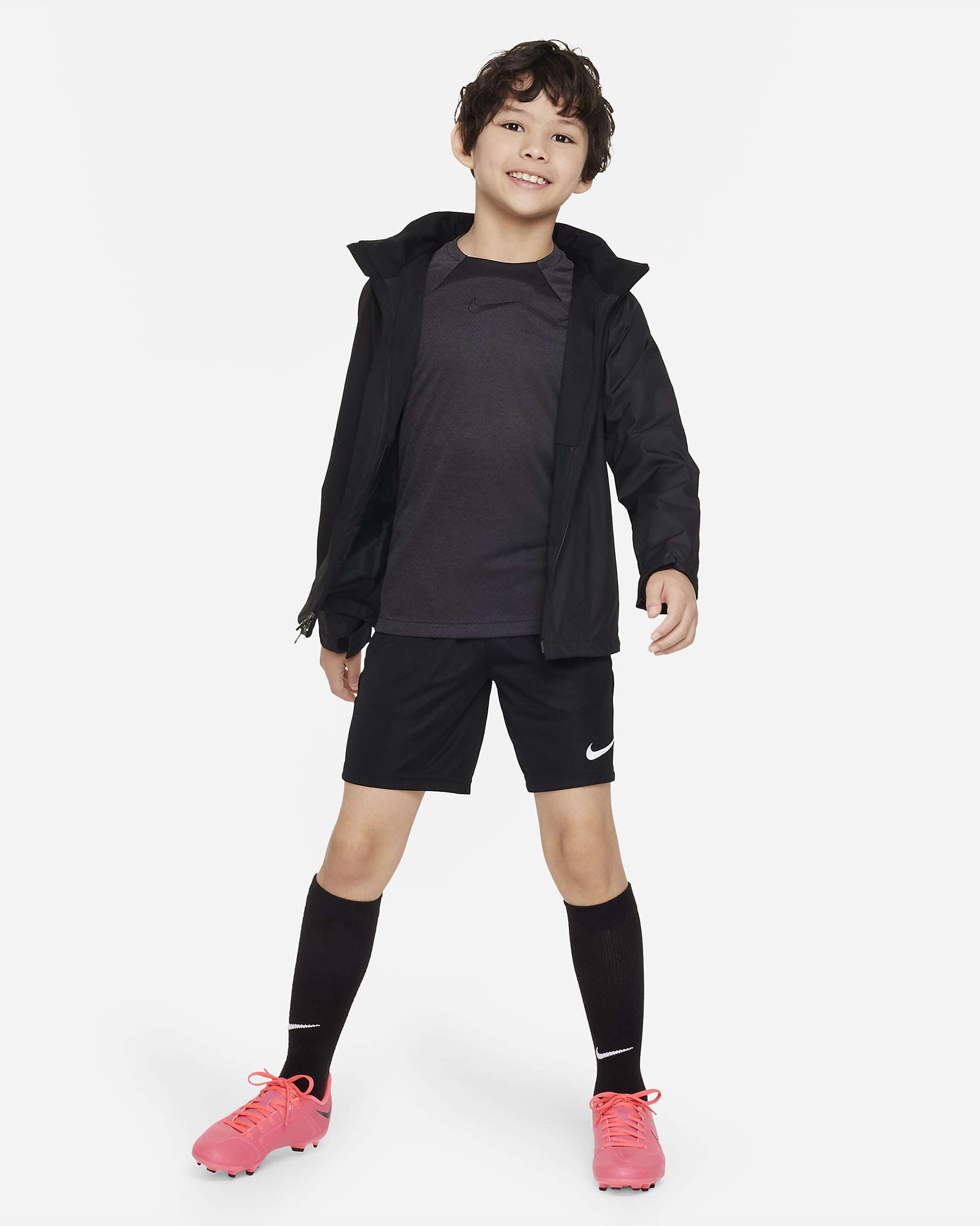 Nike Dri-FIT Academy Older Kids' Football Top - Black/Black