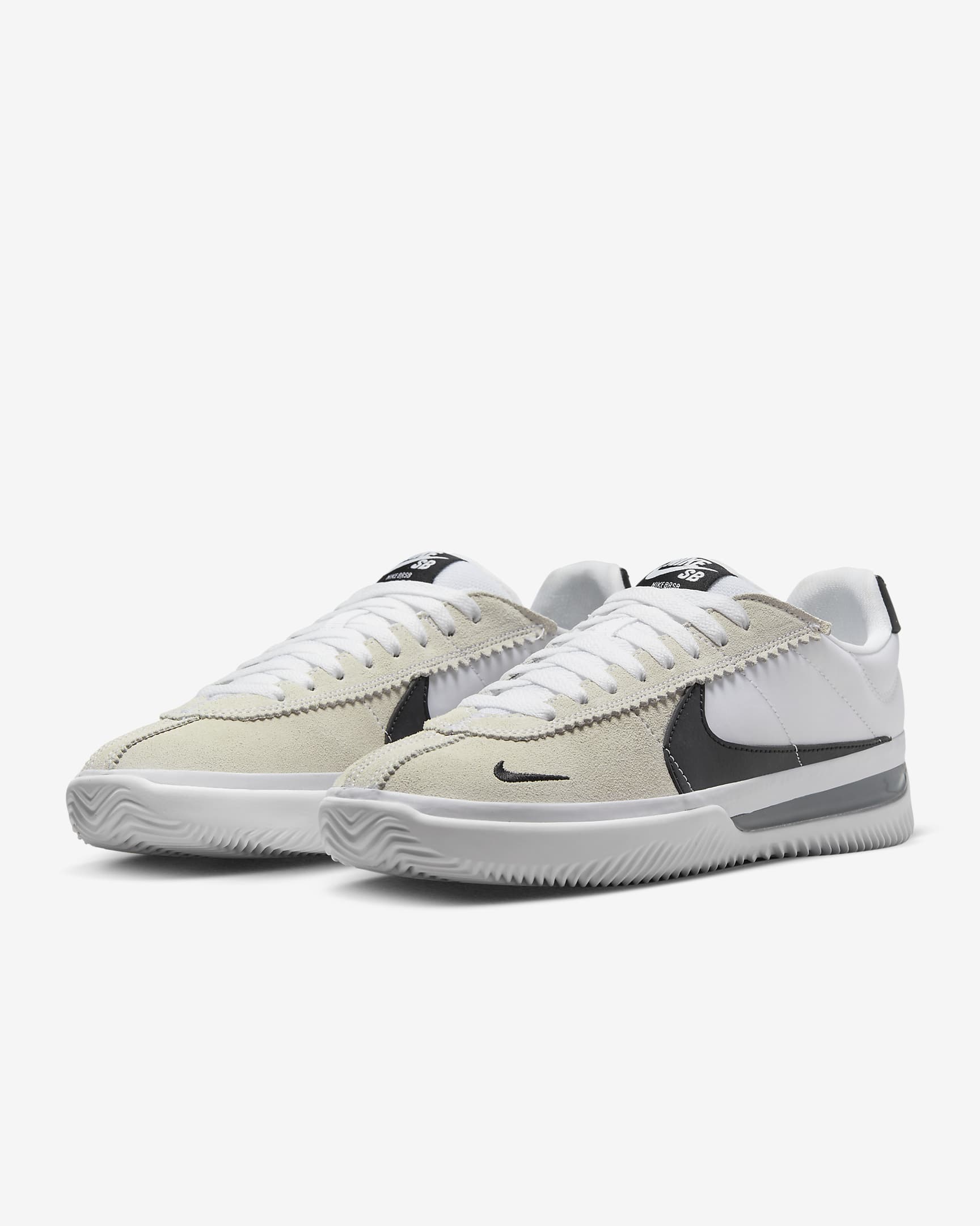 Tenis de skateboarding Nike BRSB - Blanco/Blanco/Negro/Negro