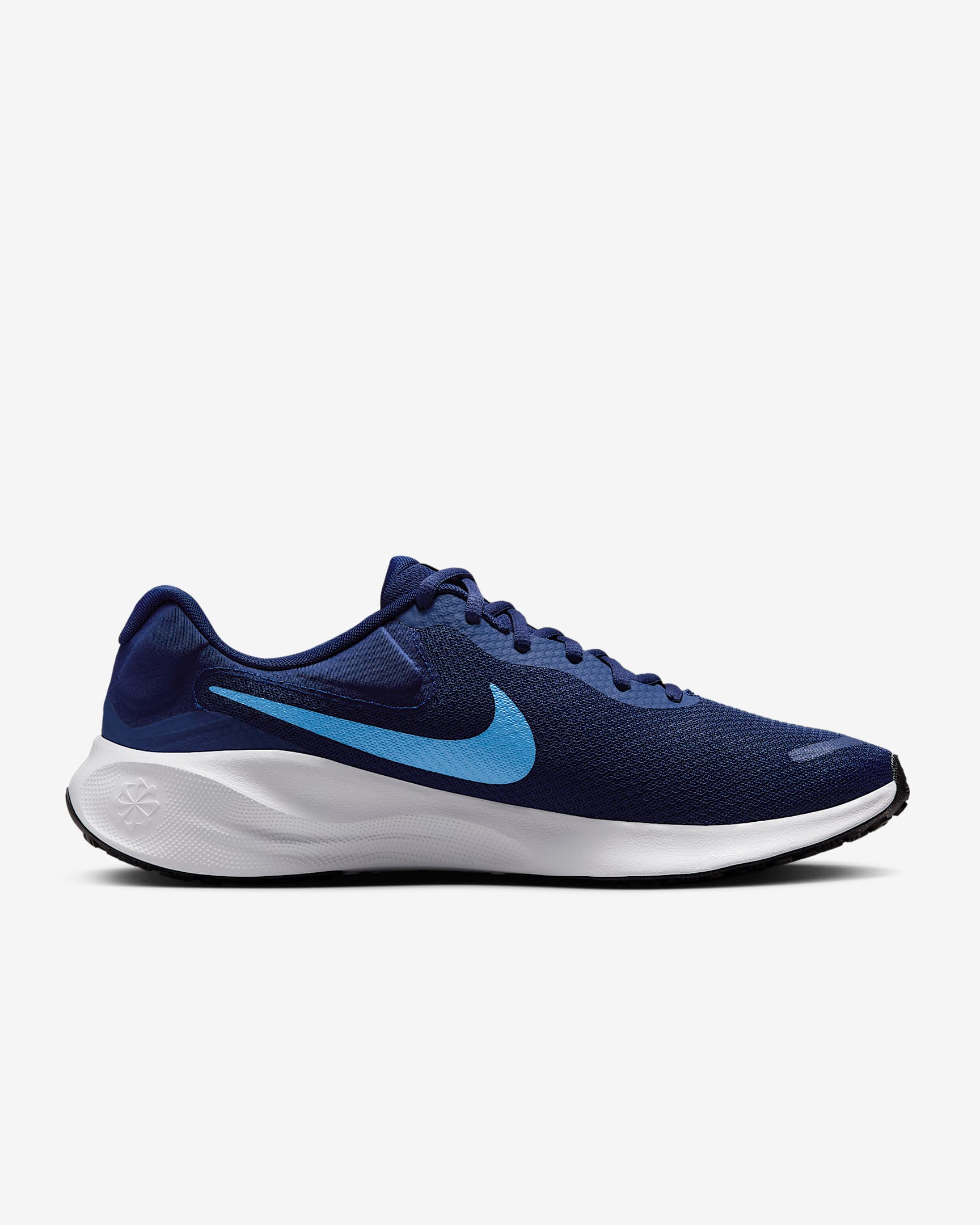 Nike Revolution 7 Men's Road Running Shoes - Blue Void/White/Black/University Blue