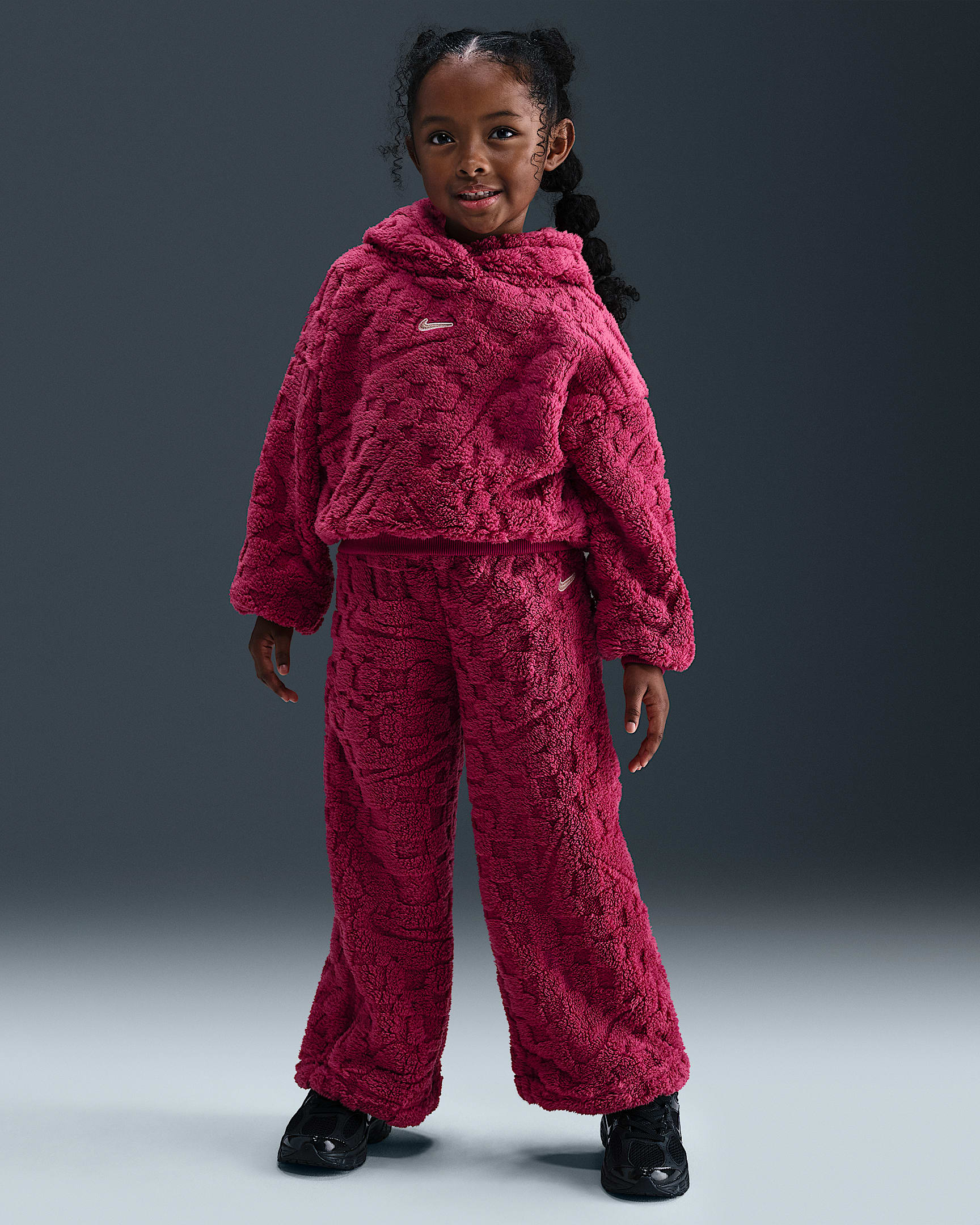 Nike Cozy Little Kids' Pullover Hoodie and Pants Set - Sweet Beet