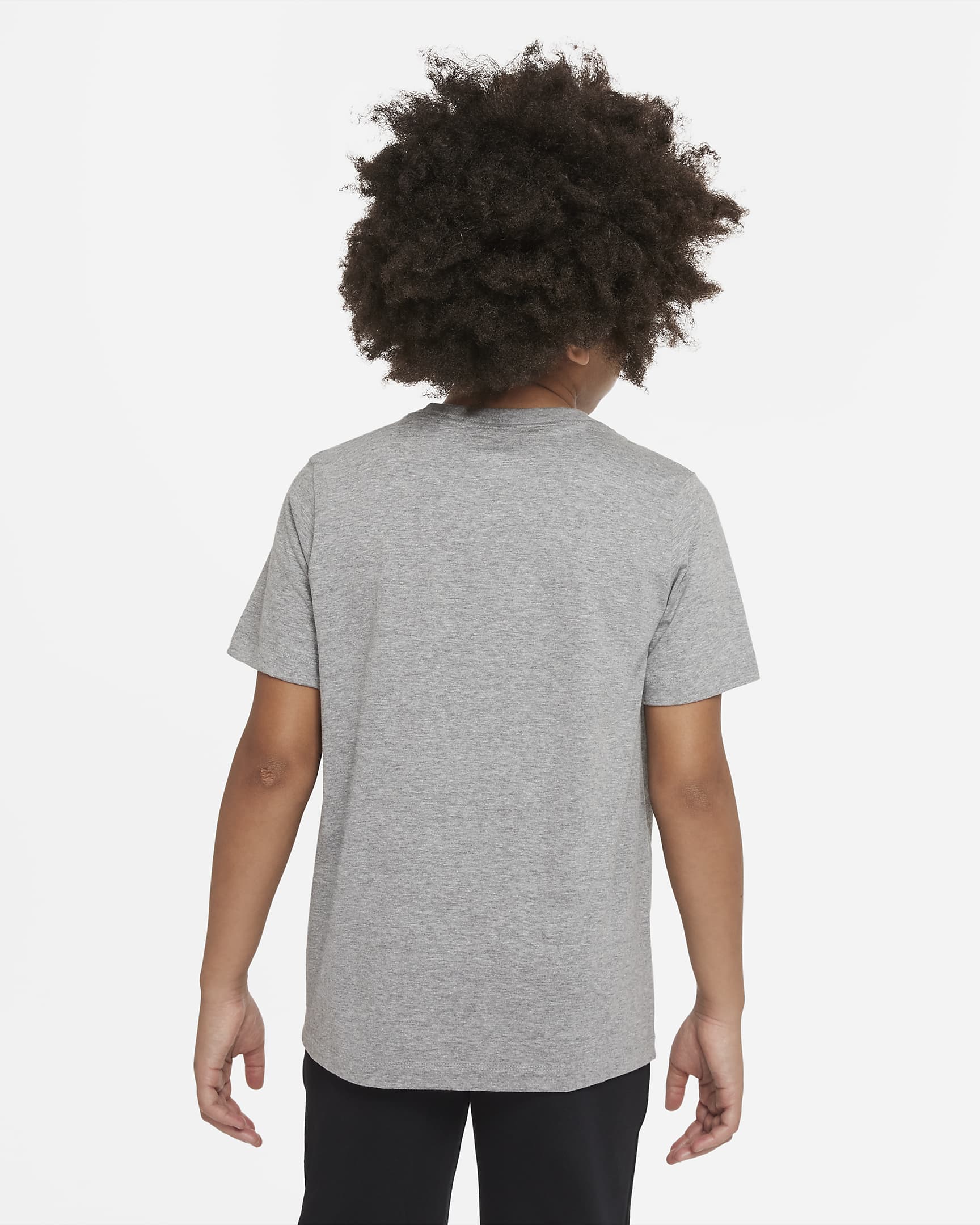 Nike Sportswear T-Shirt für ältere Kinder - Dark Grey Heather/Weiß