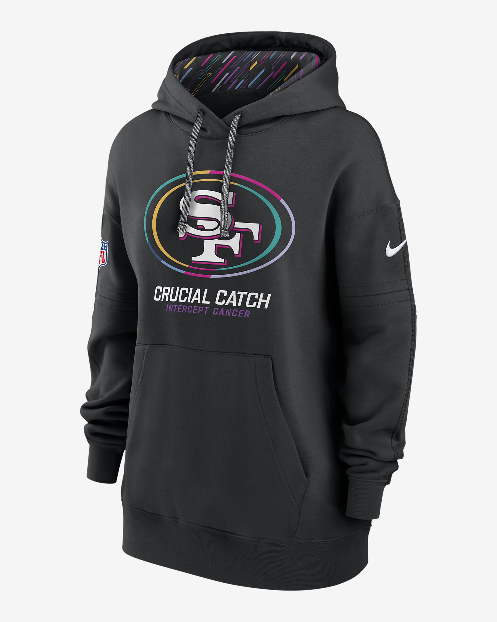 San Francisco 49ers Crucial Catch Club Women's Nike NFL Pullover Hoodie