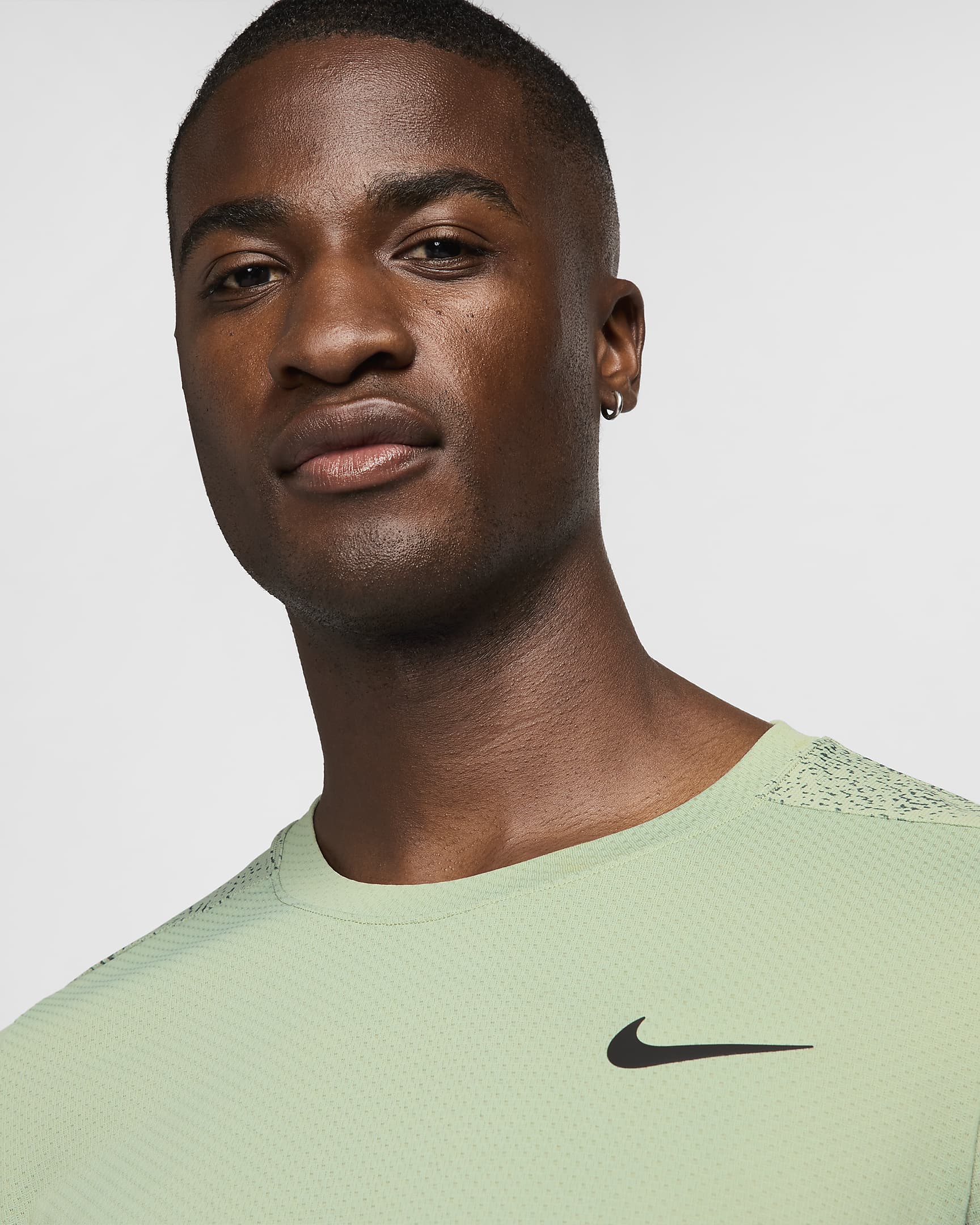 NikeCourt Slam Men's Dri-FIT Tennis Top - Jade Horizon/Black